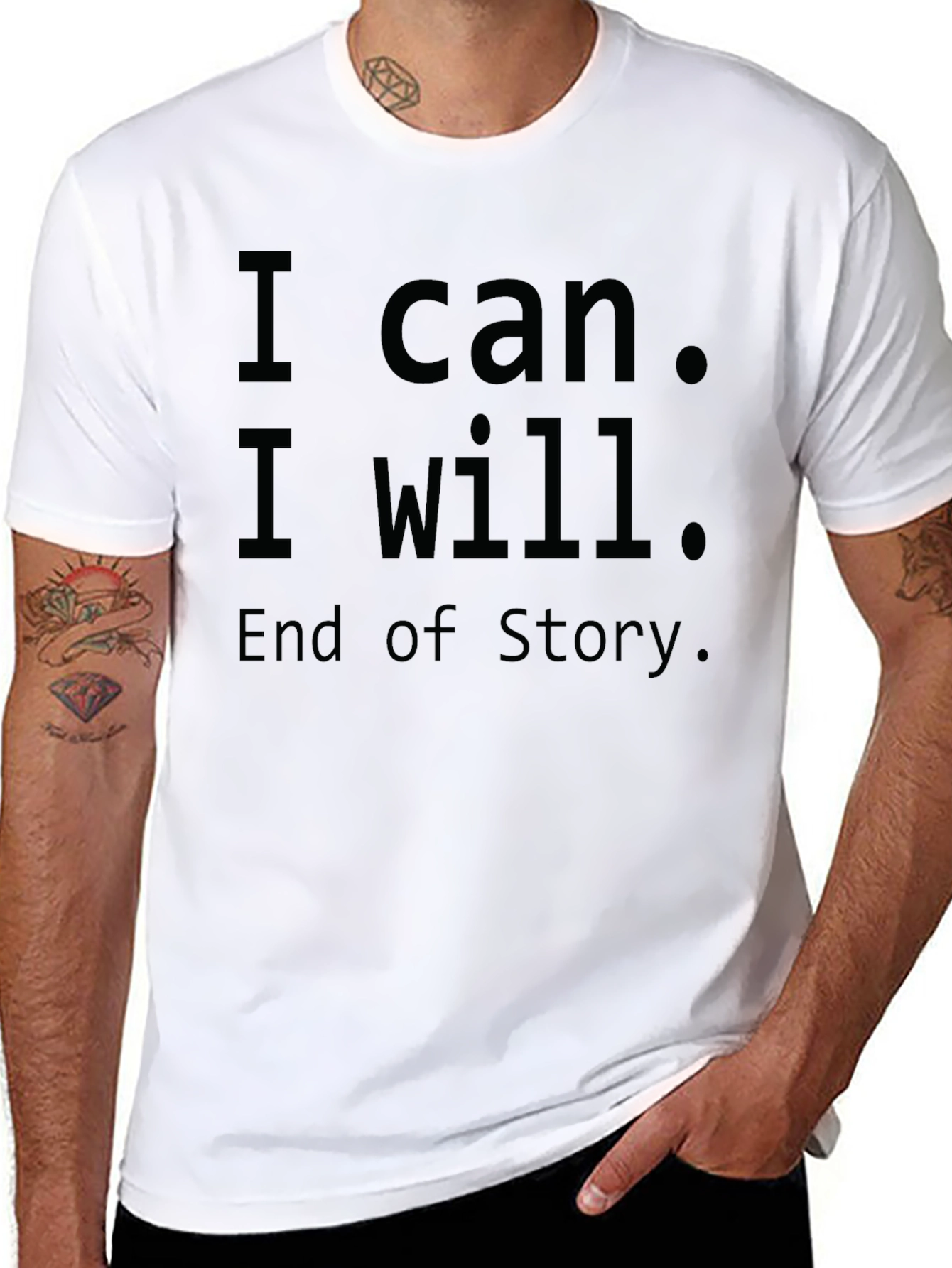 Inspirational I Can I Will T-Shirt - Motivational Design