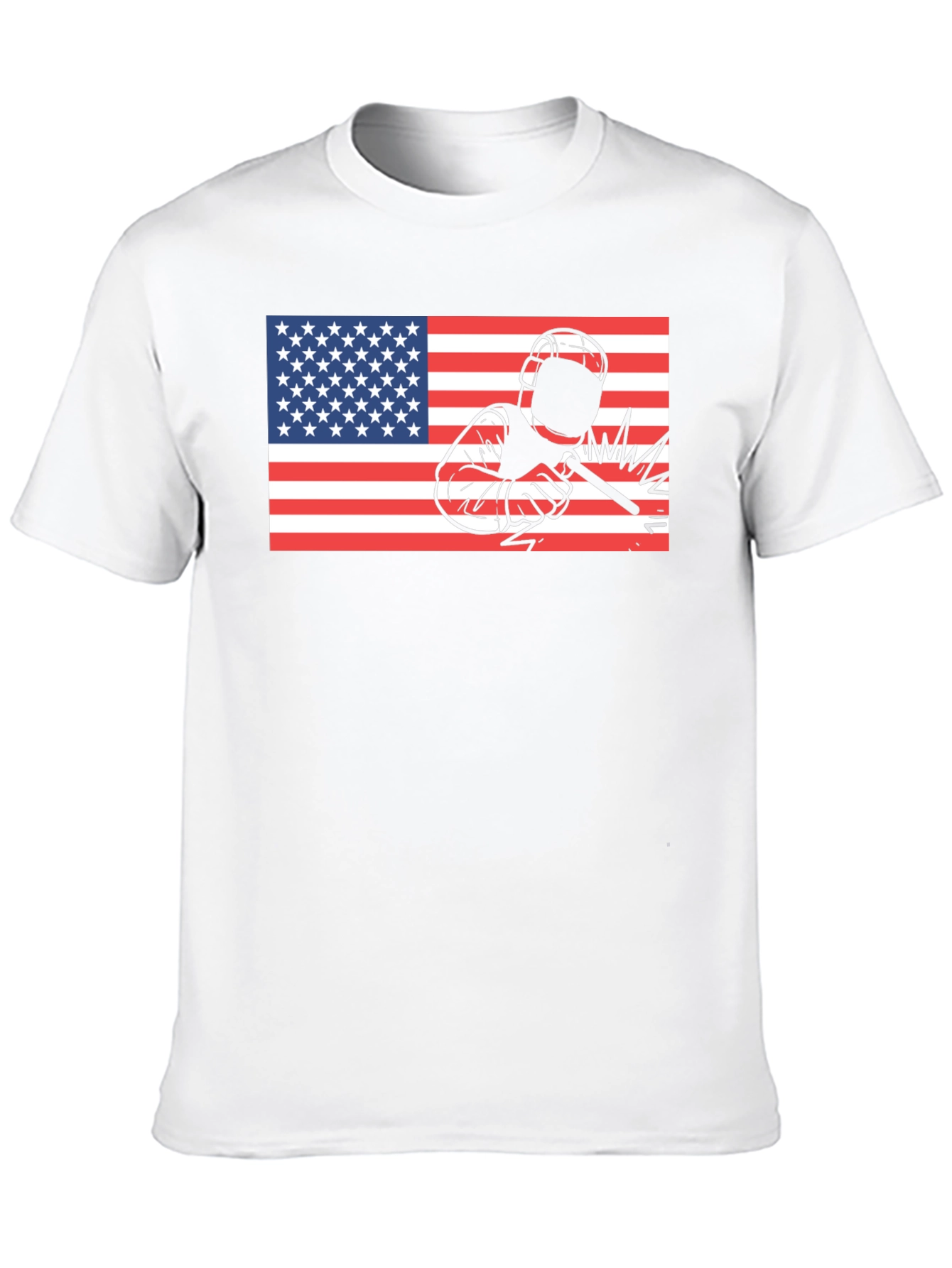 Welder American Flag Black T-Shirt