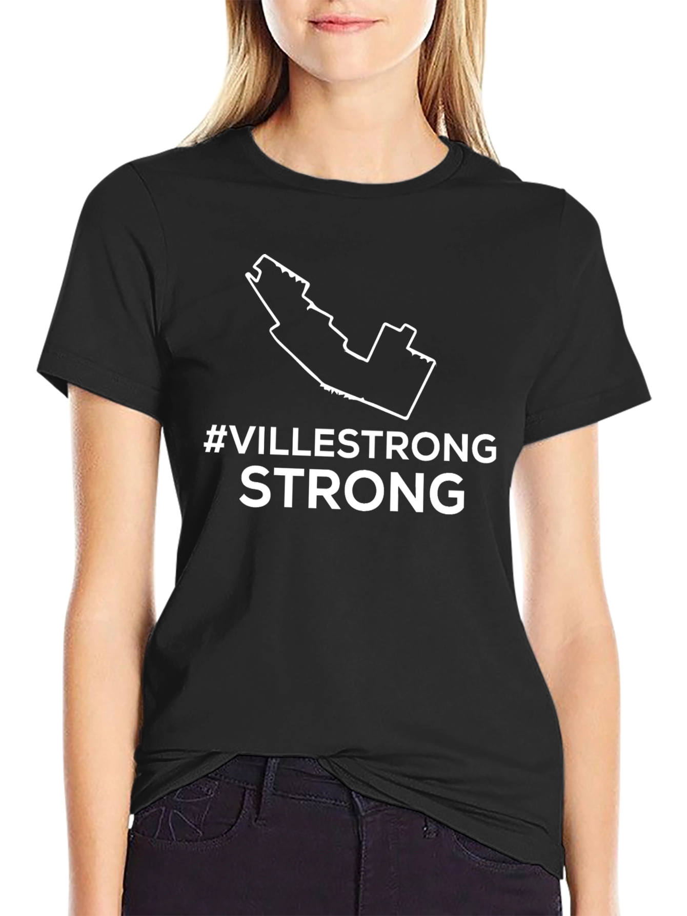 Ville Strong Black Graphic Tee
