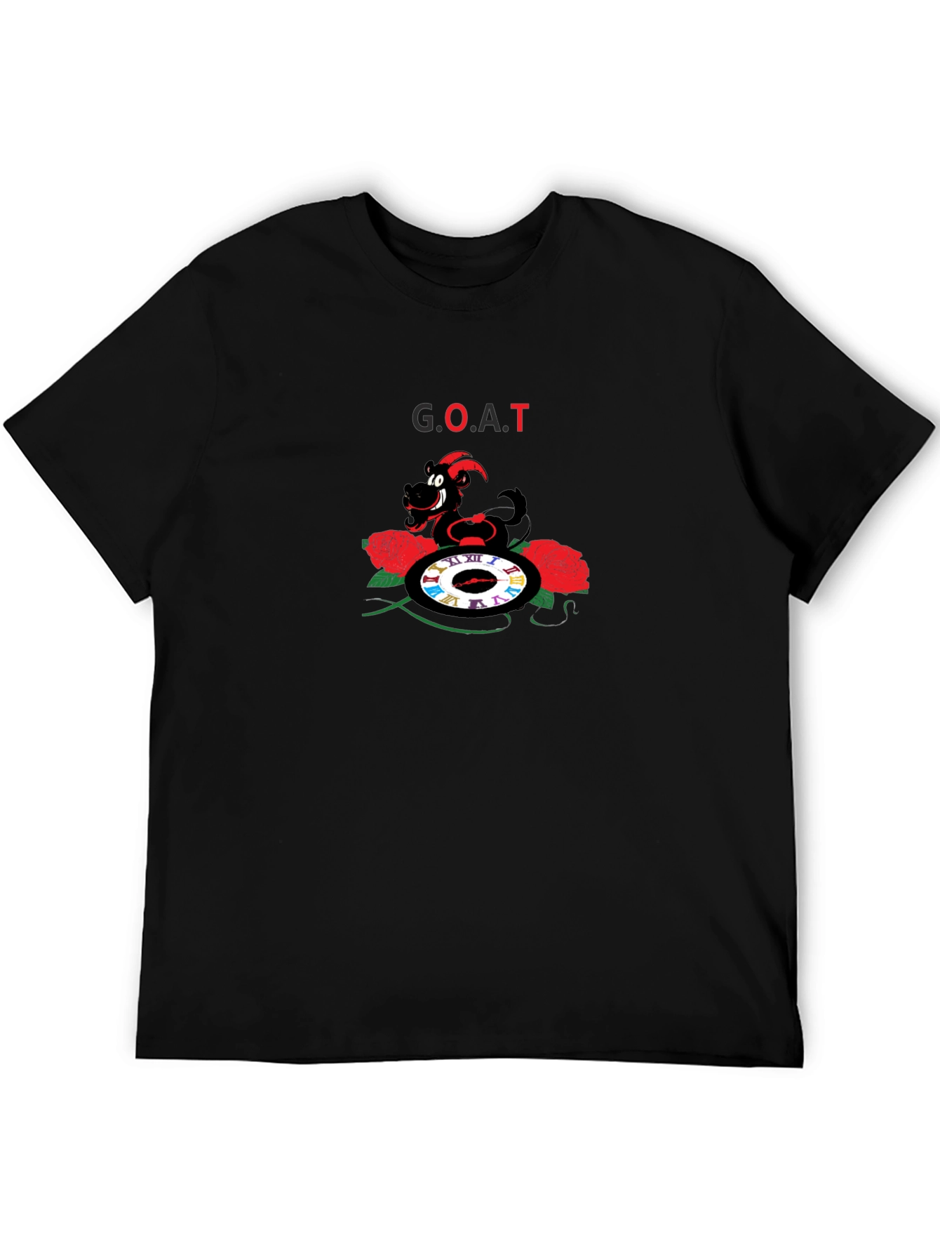 G.O.A.T Graphic Tee - Unique Cartoon Goat Design