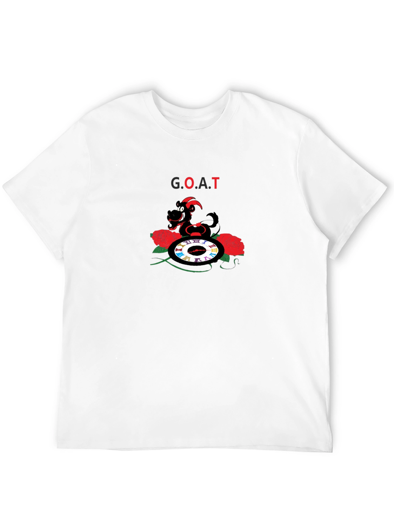G.O.A.T Graphic Tee - Unique Cartoon Goat Design