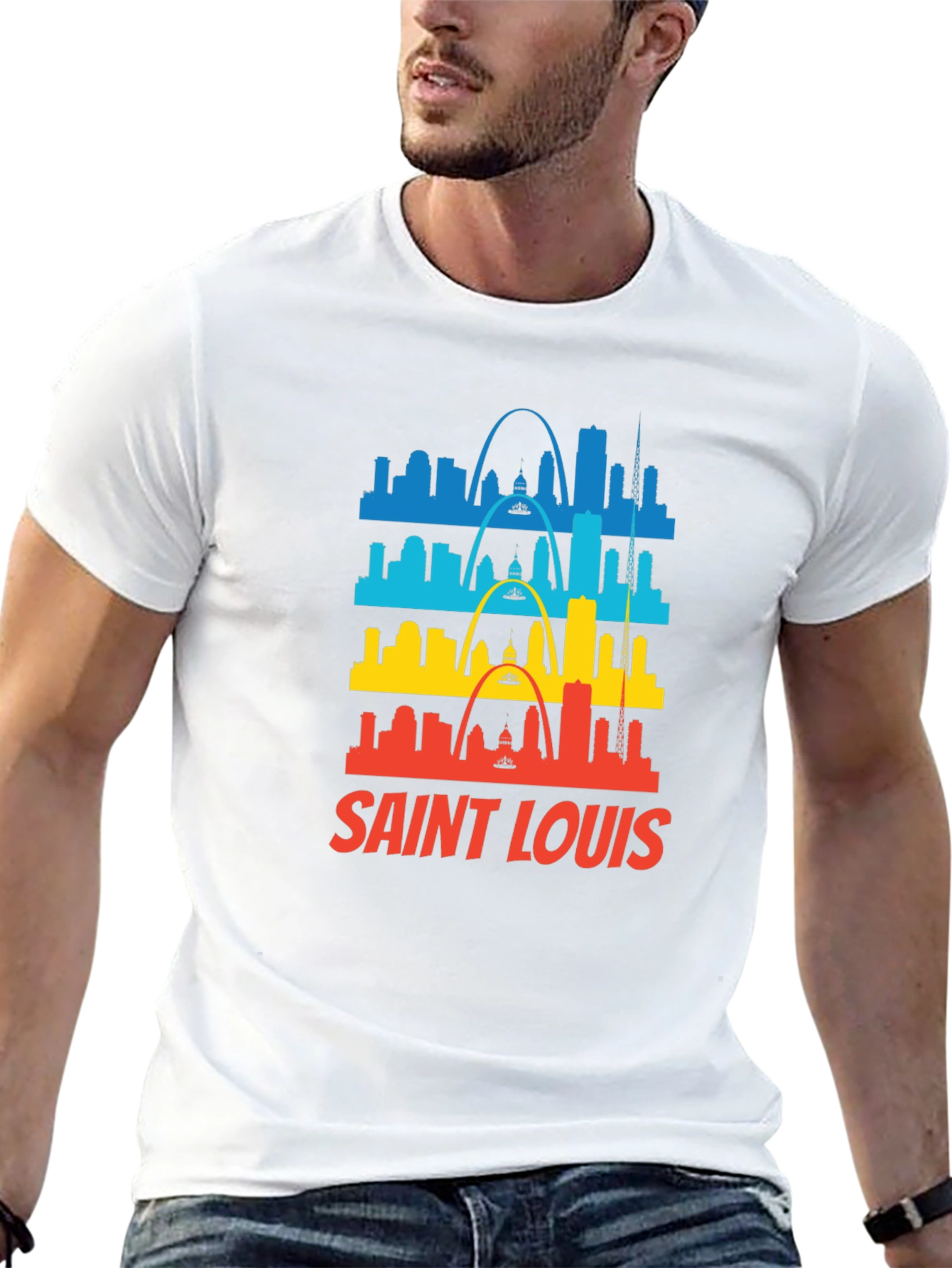 Saint Louis Skyline Graphic Tee - Black