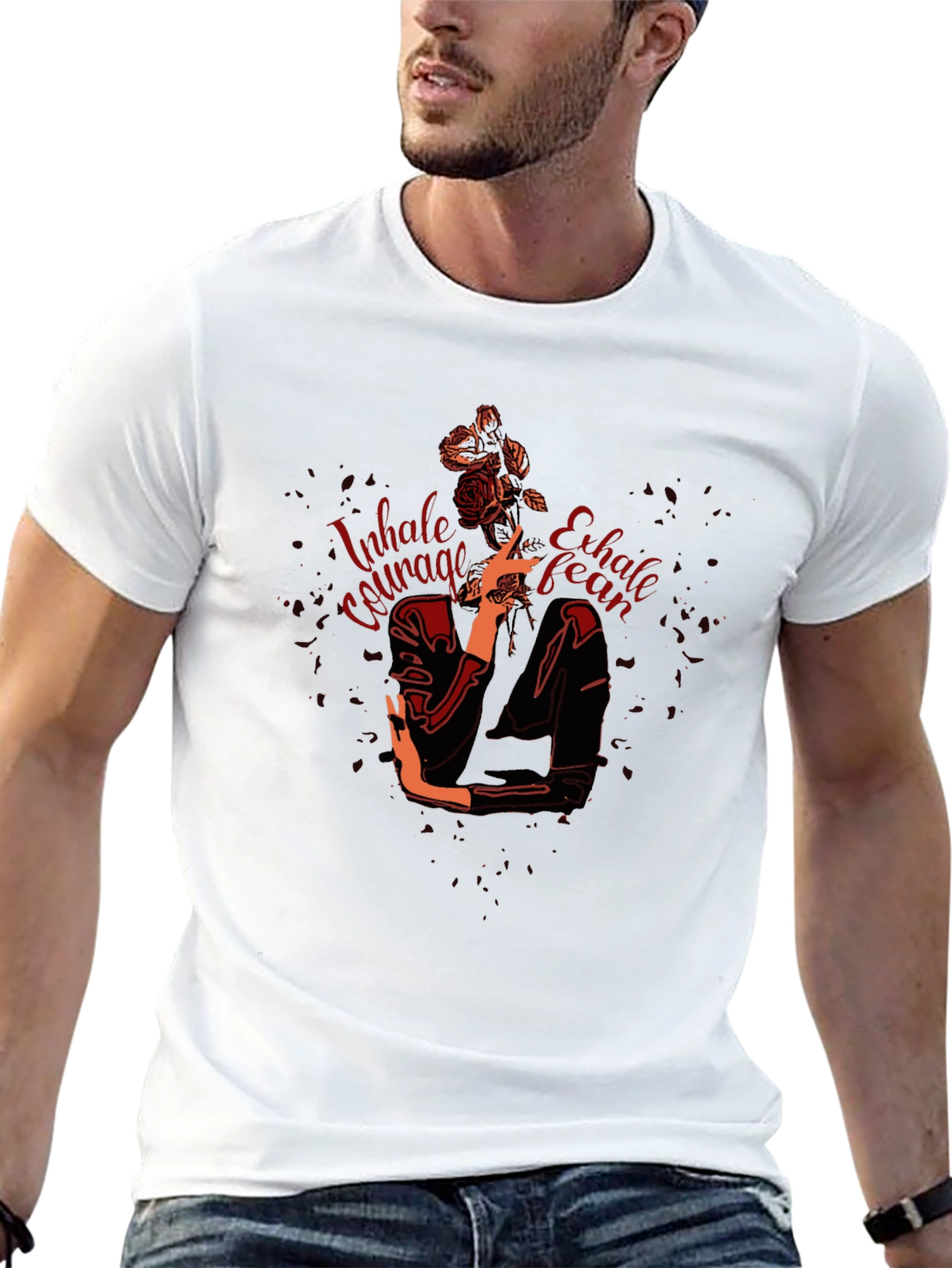 Inhale Courage Graphic Tee