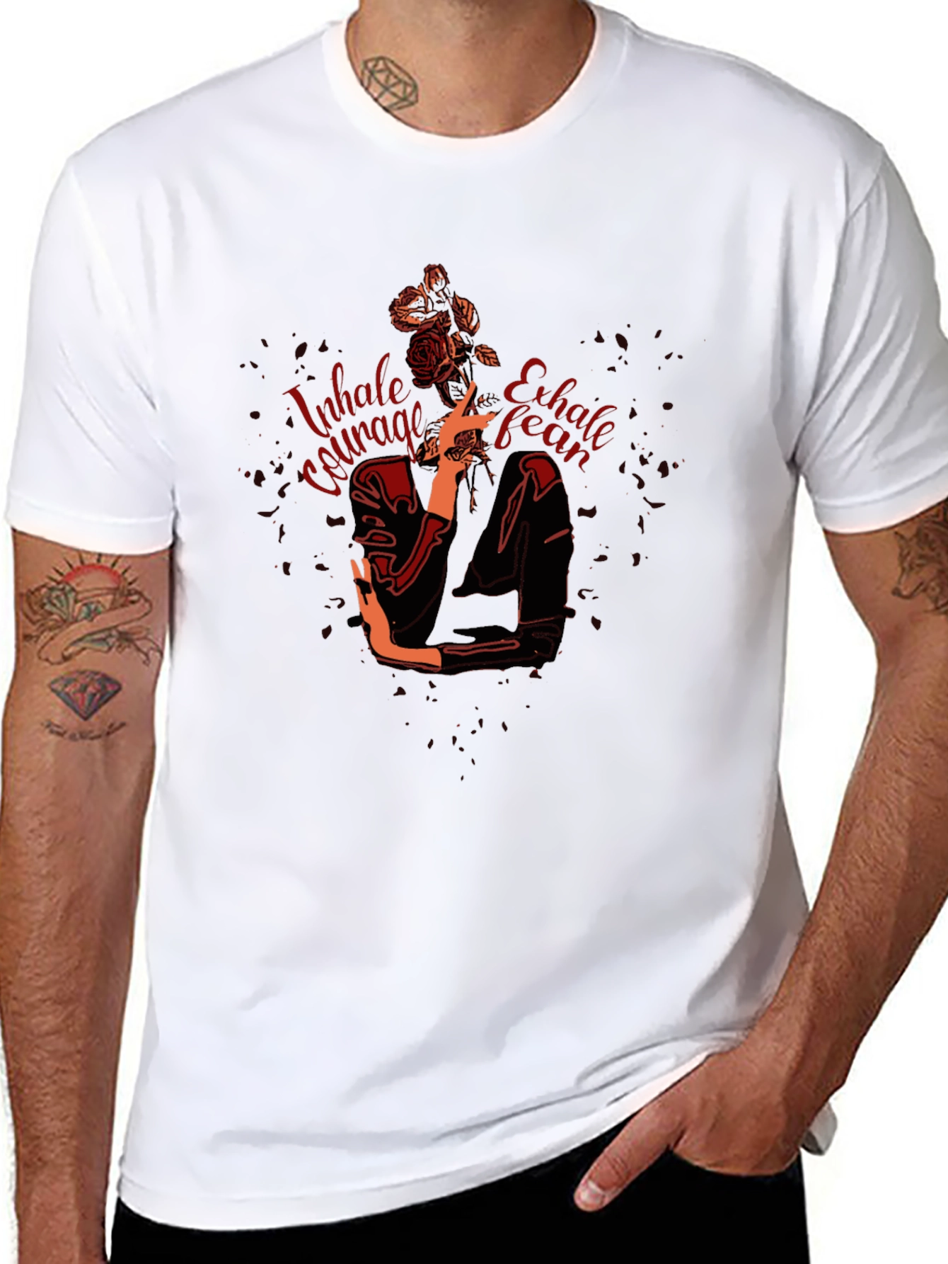 Inhale Courage Graphic Tee