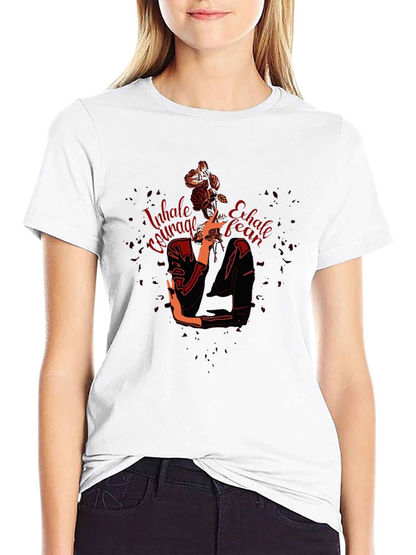 Inhale Courage Graphic Tee