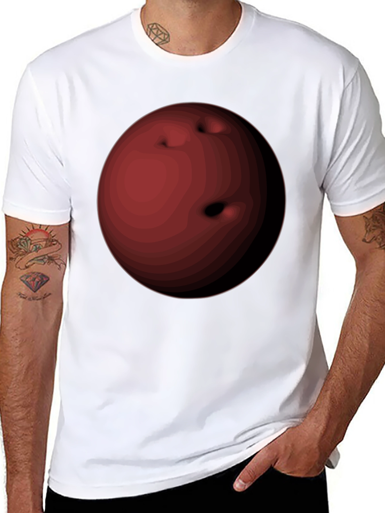 Bowling Ball Graphic T-Shirt - Cool & Unique