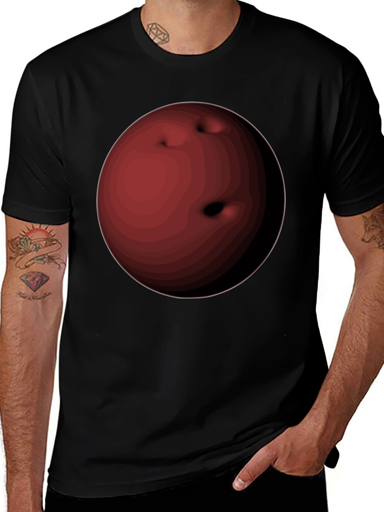 Bowling Ball Graphic T-Shirt - Cool & Unique