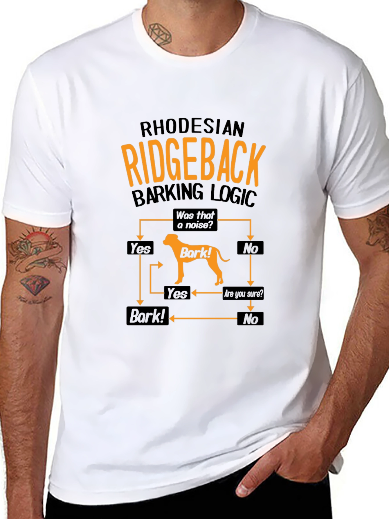 Rhodesian Ridgeback Barking Logic T-Shirt