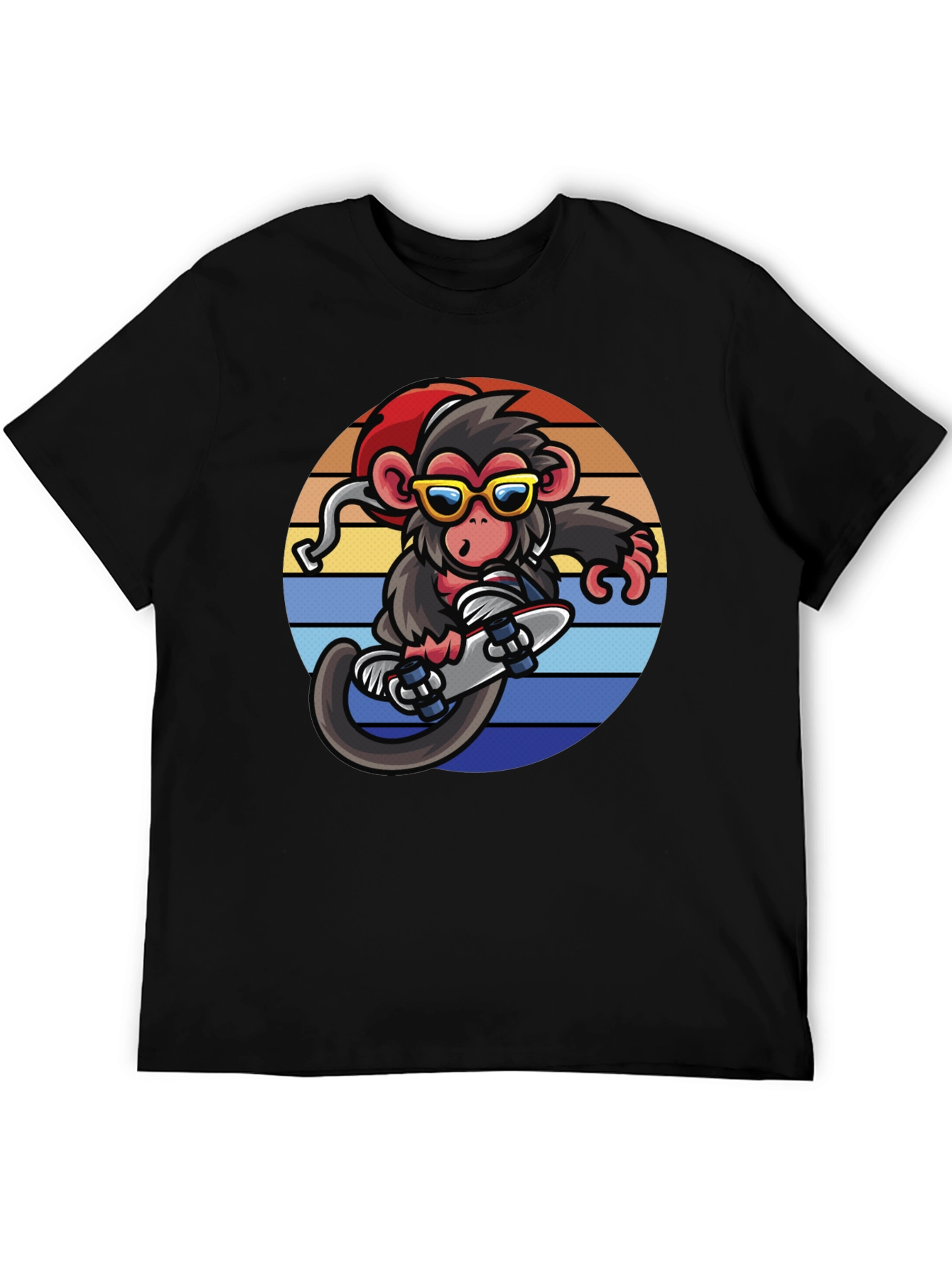 Monkey Skateboarder Graphic Tee