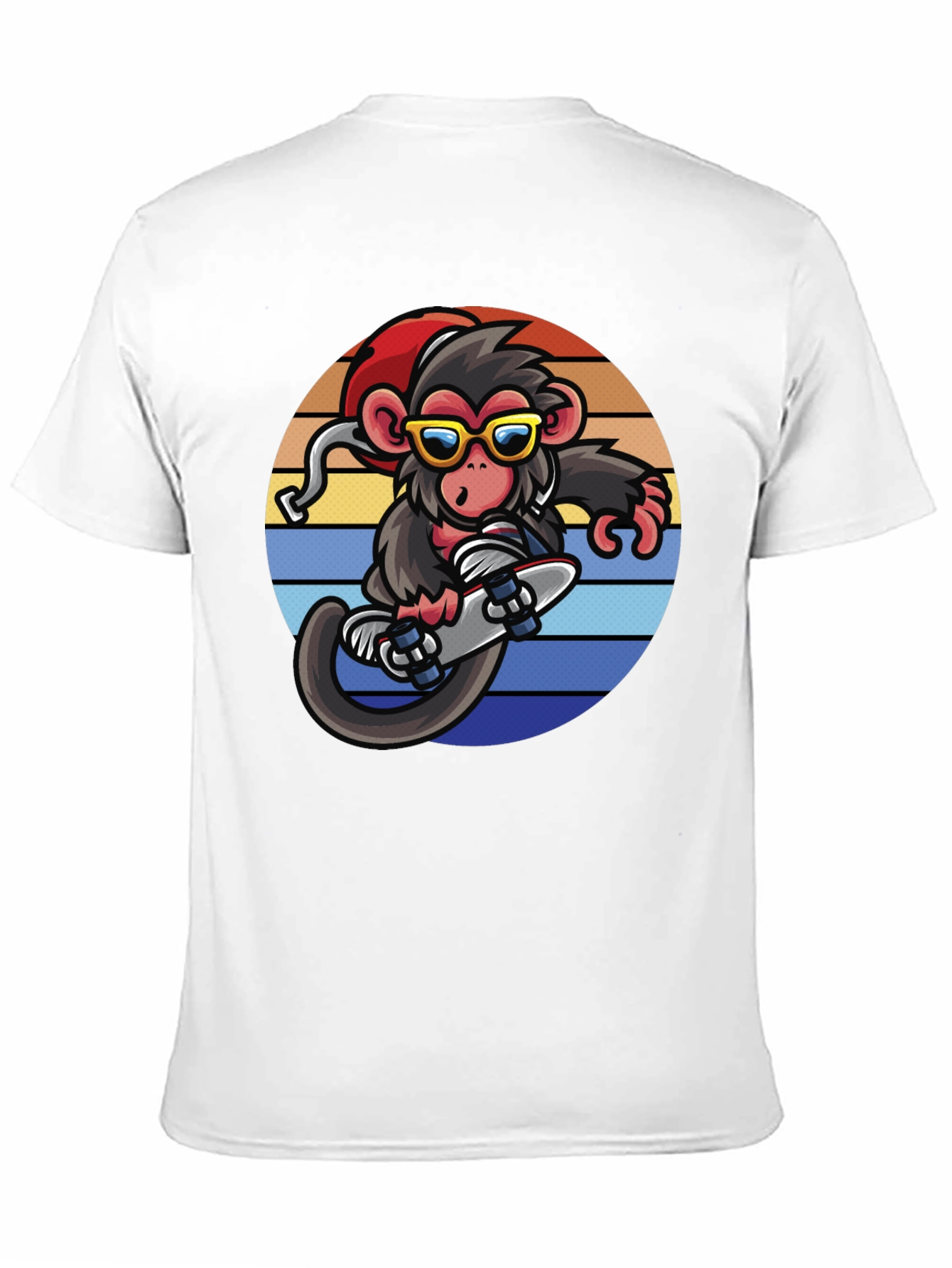 Monkey Skateboarder Graphic Tee