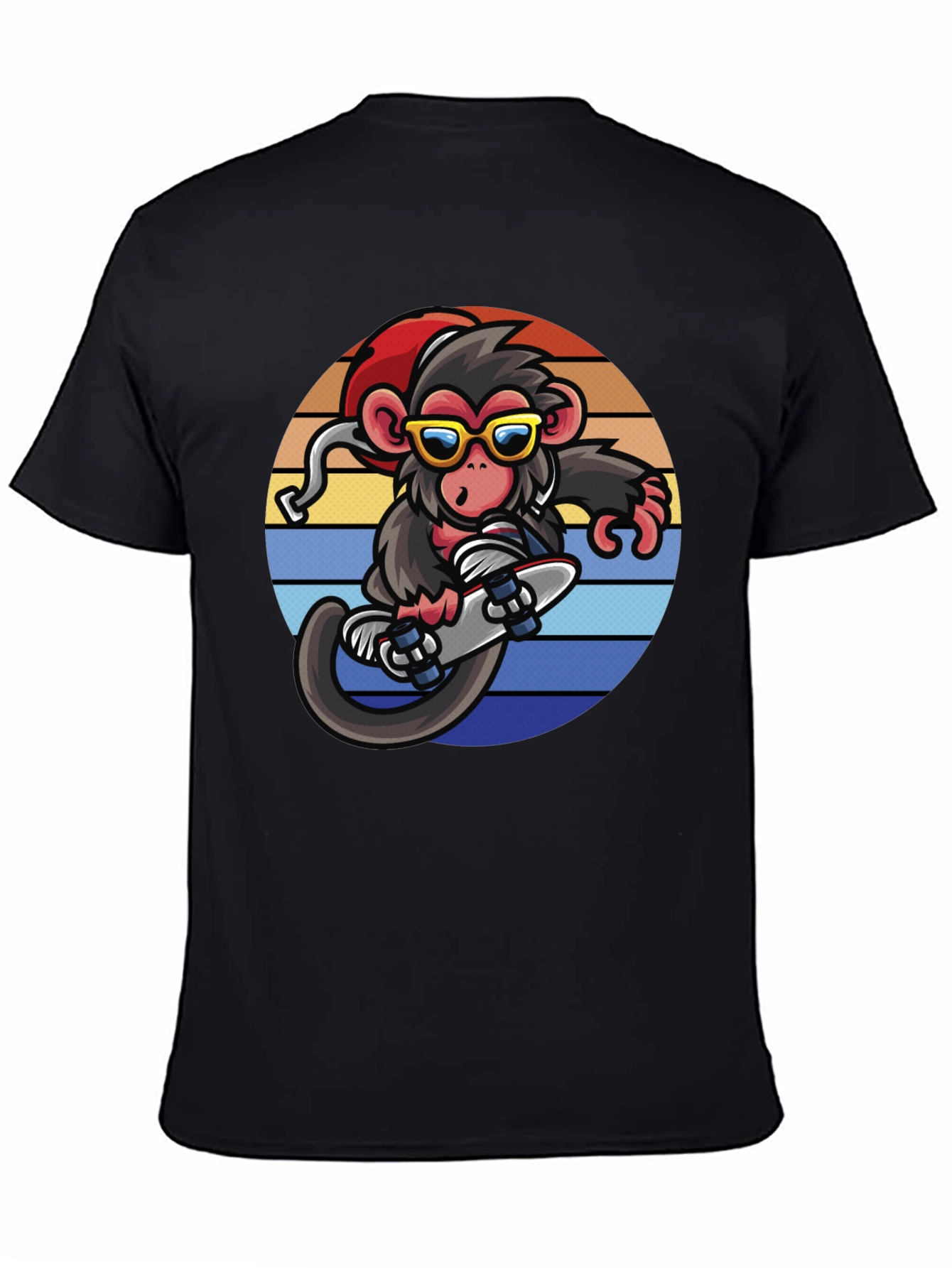 Monkey Skateboarder Graphic Tee