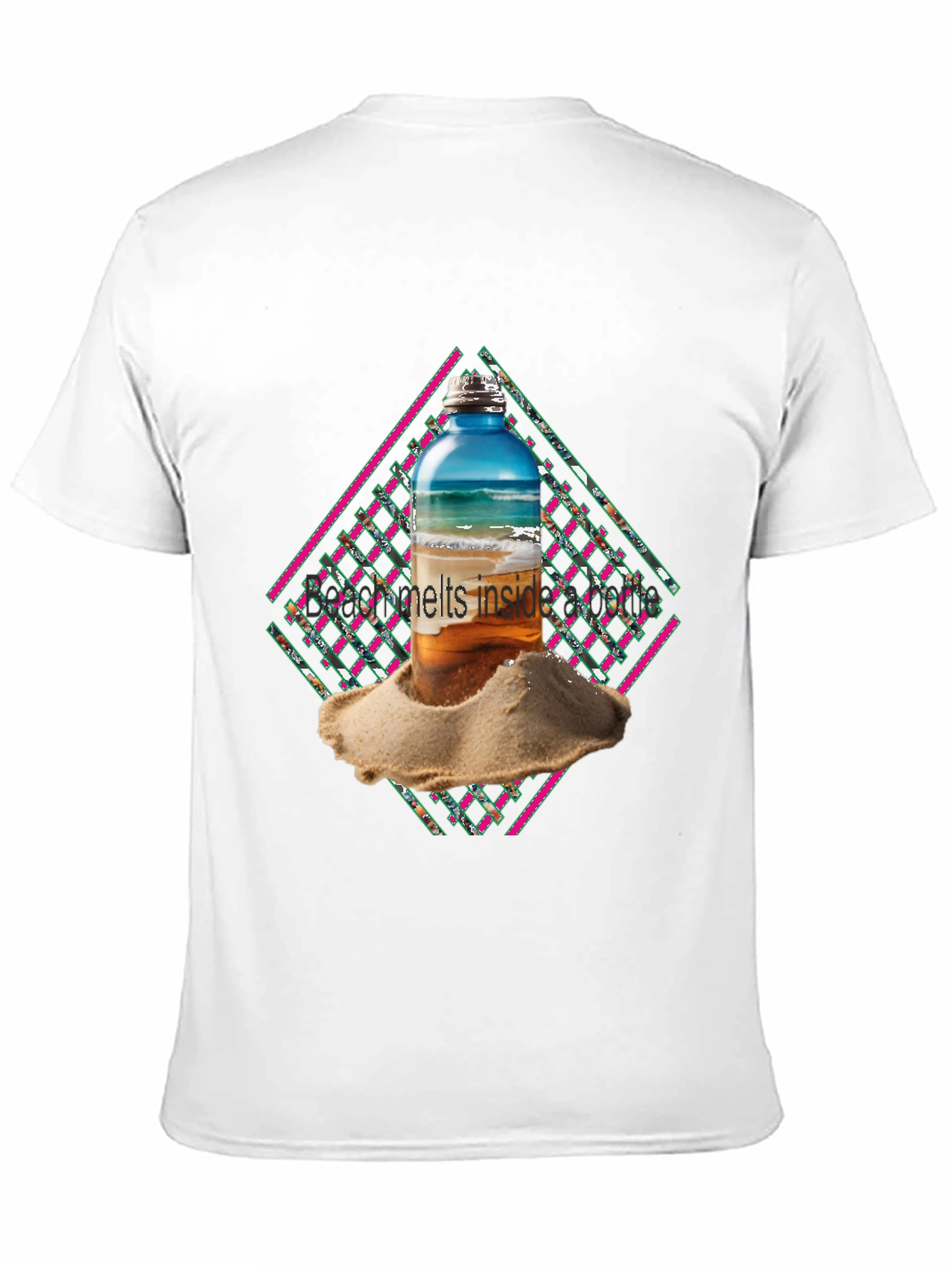 Beach Bottle Graphic Tee - Cool Summer Vibes