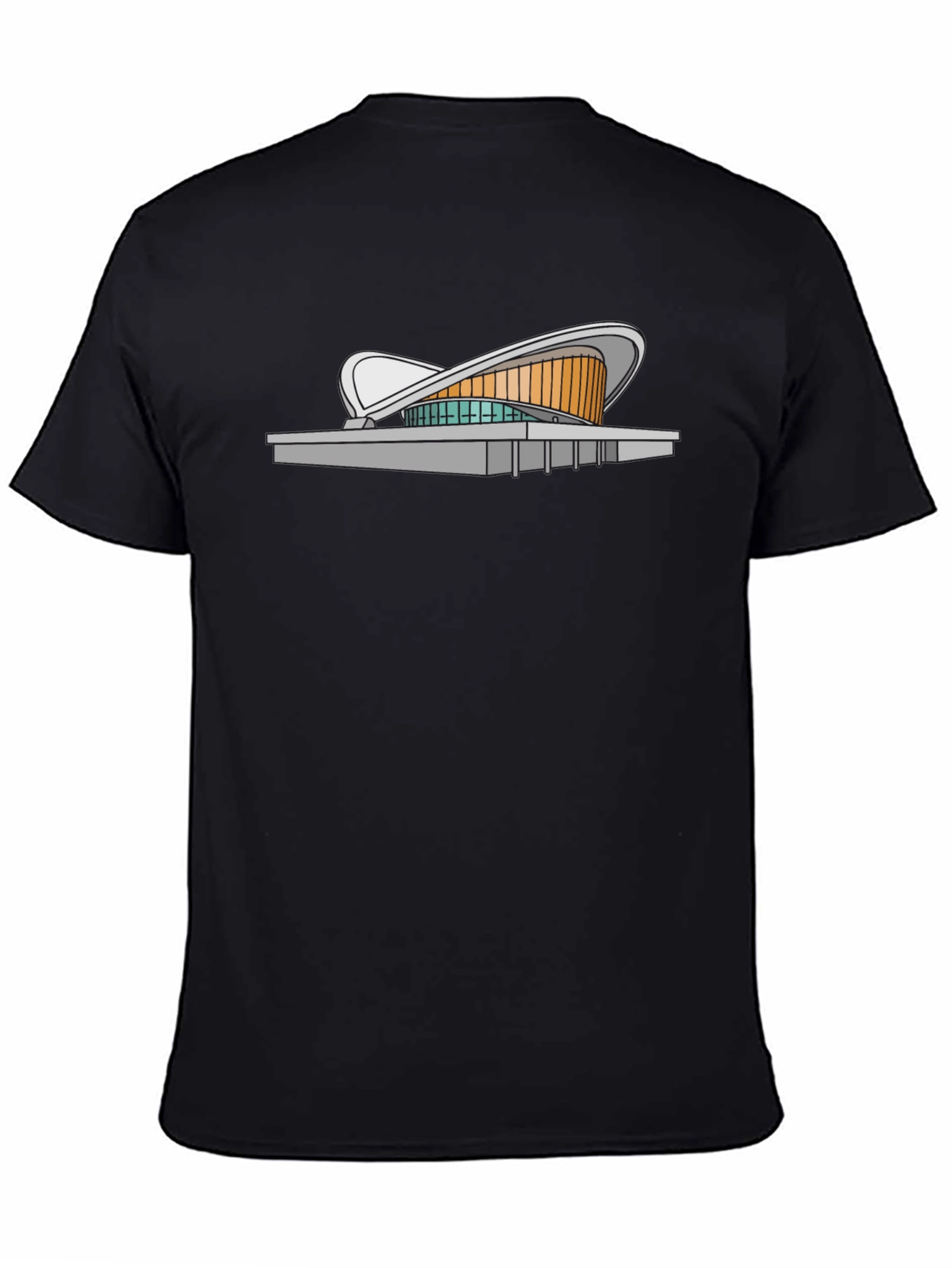 Modern Architecture Tee - Black Cotton Blend