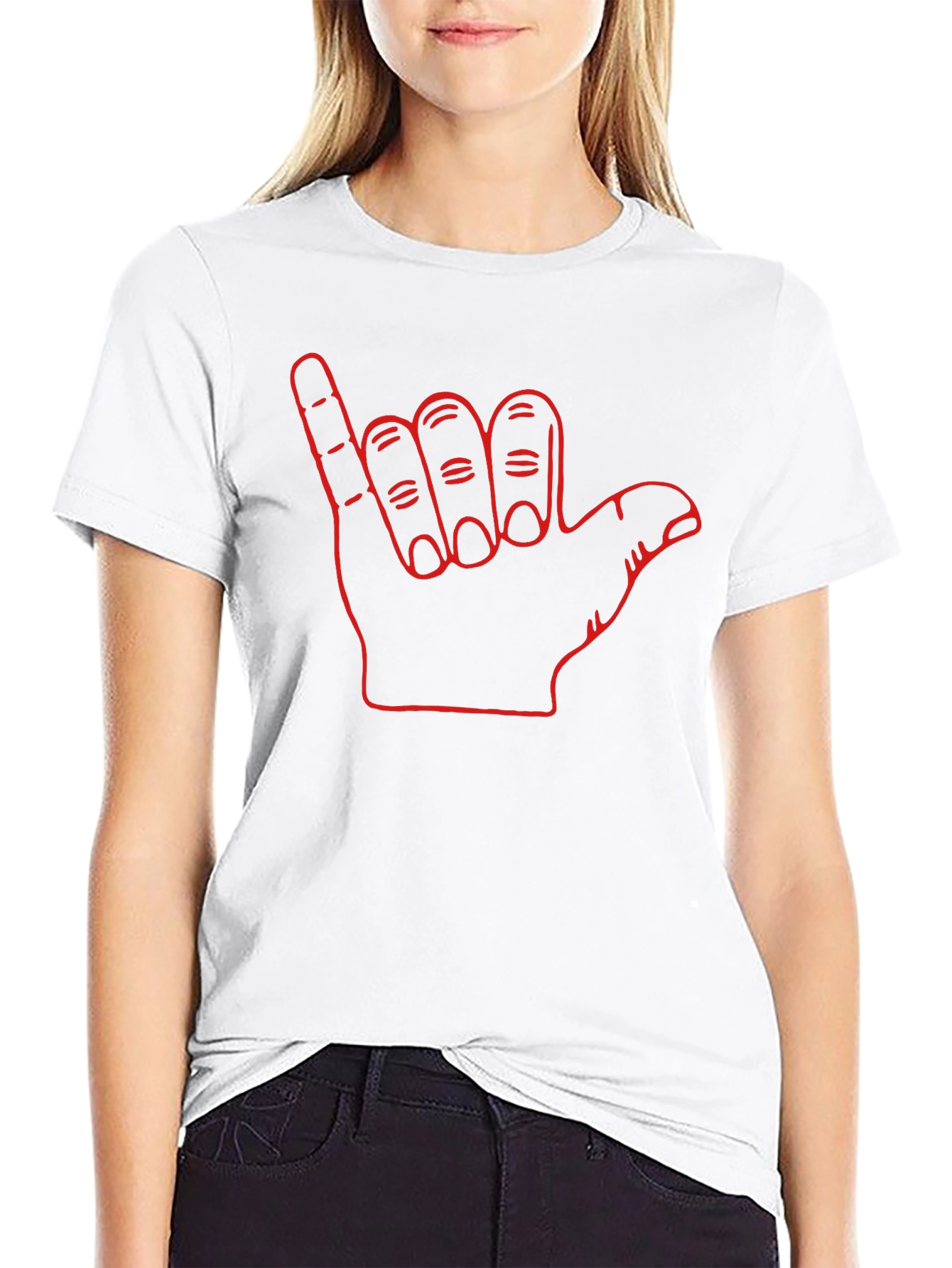 Hang Loose Shaka Sign Graphic Tee