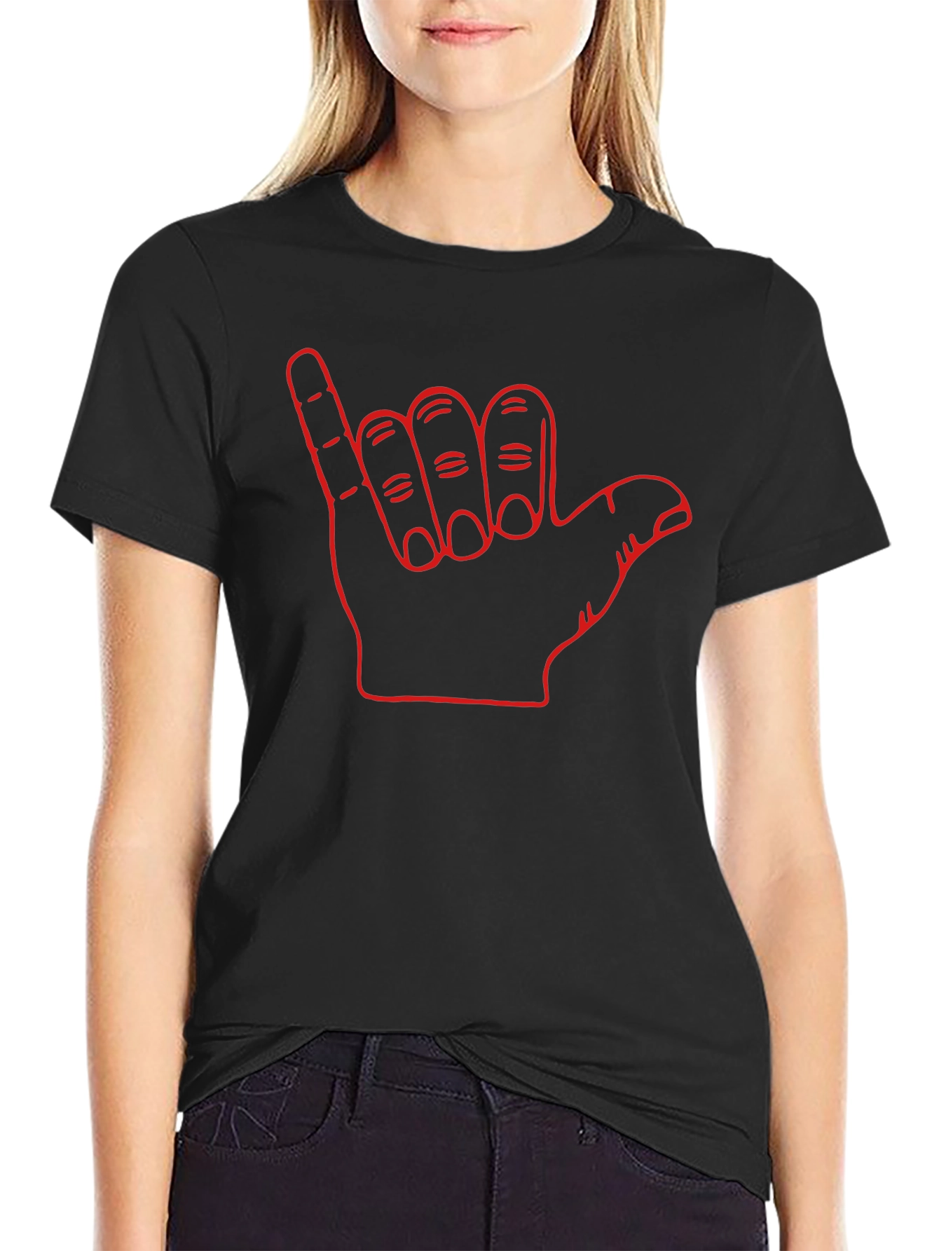 Hang Loose Shaka Sign Graphic Tee