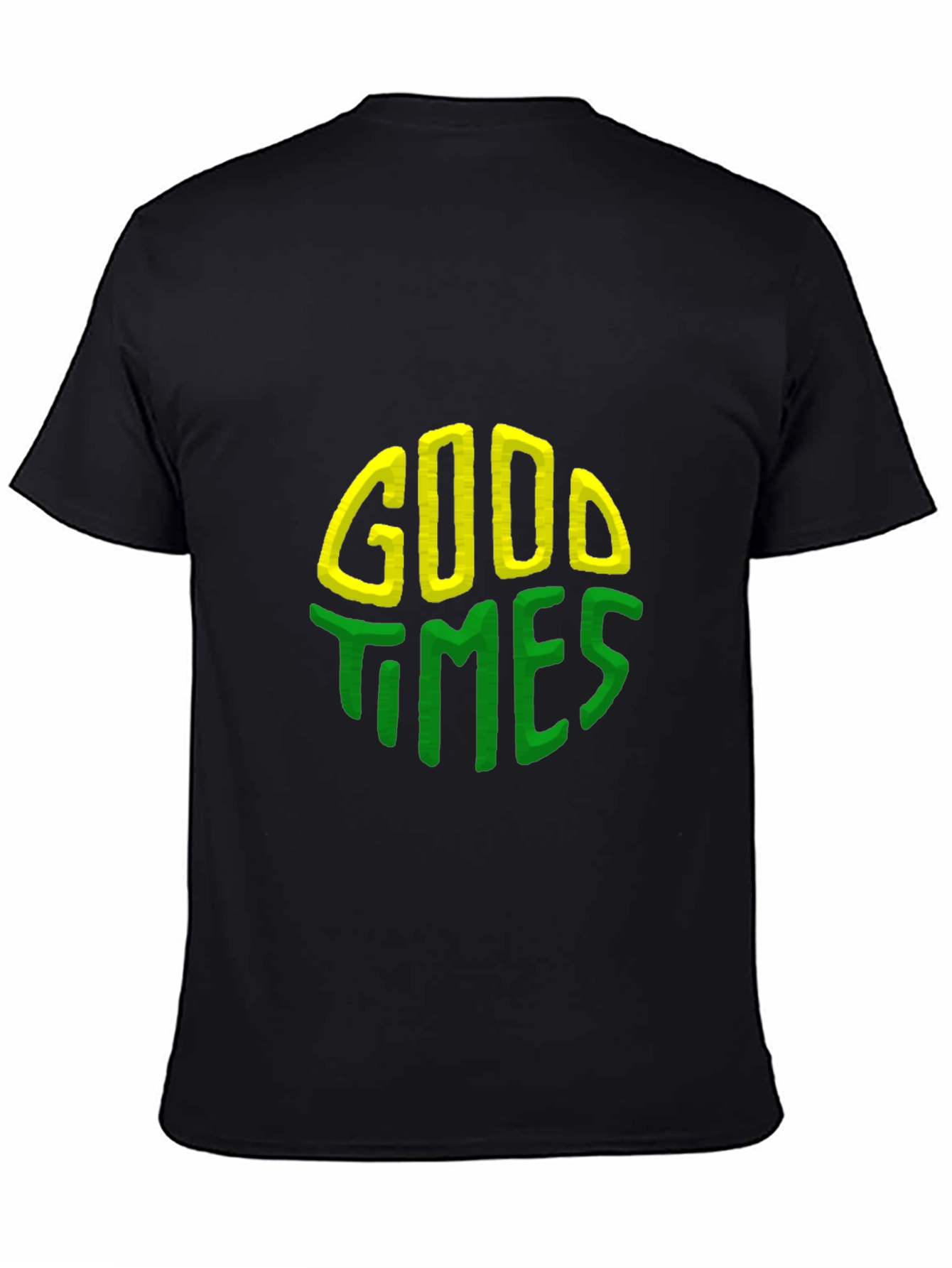 Good Times Graphic Tee - Black Crew Neck Shirt