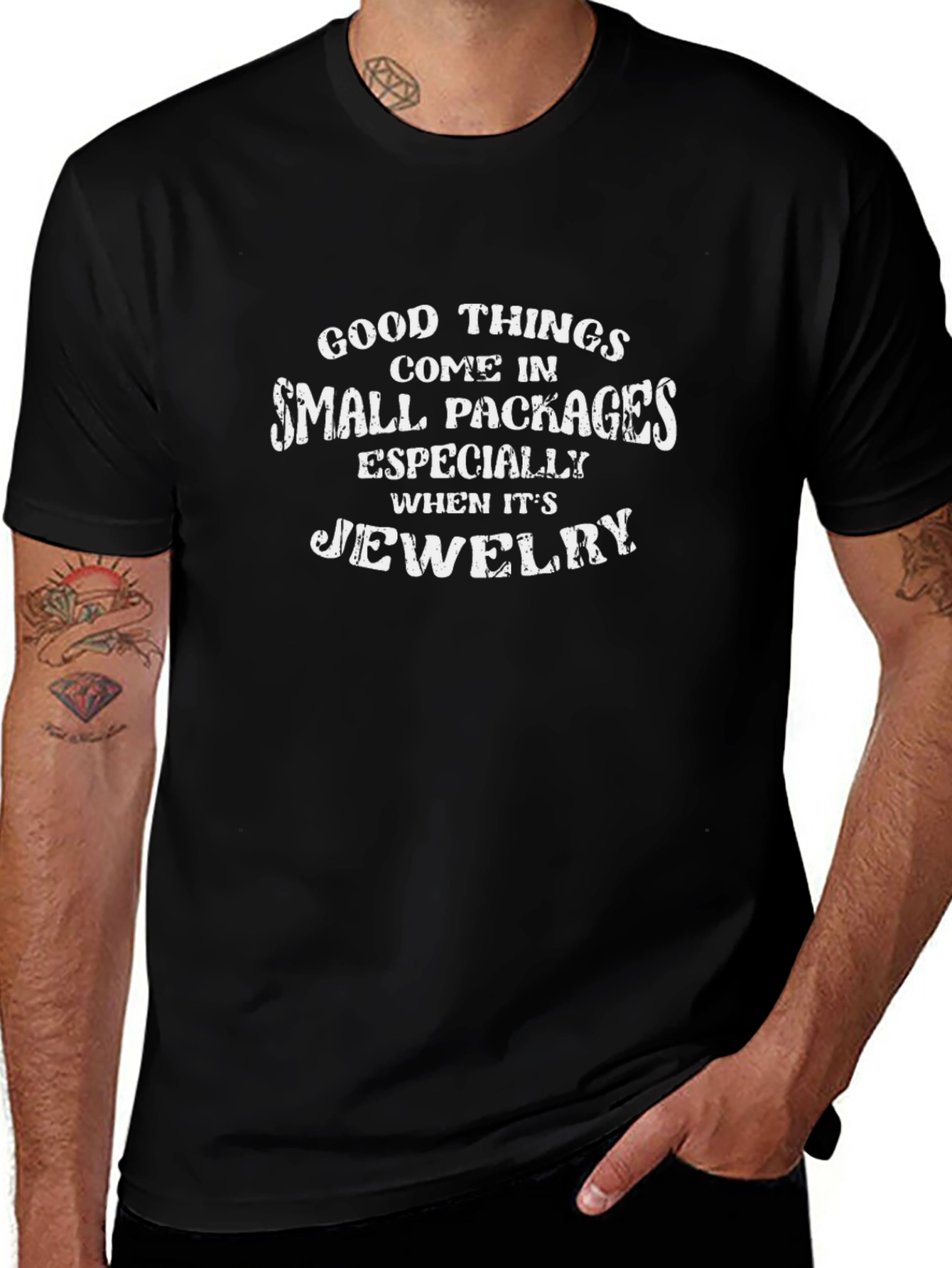 Small Packages Jewelry Graphic Tee