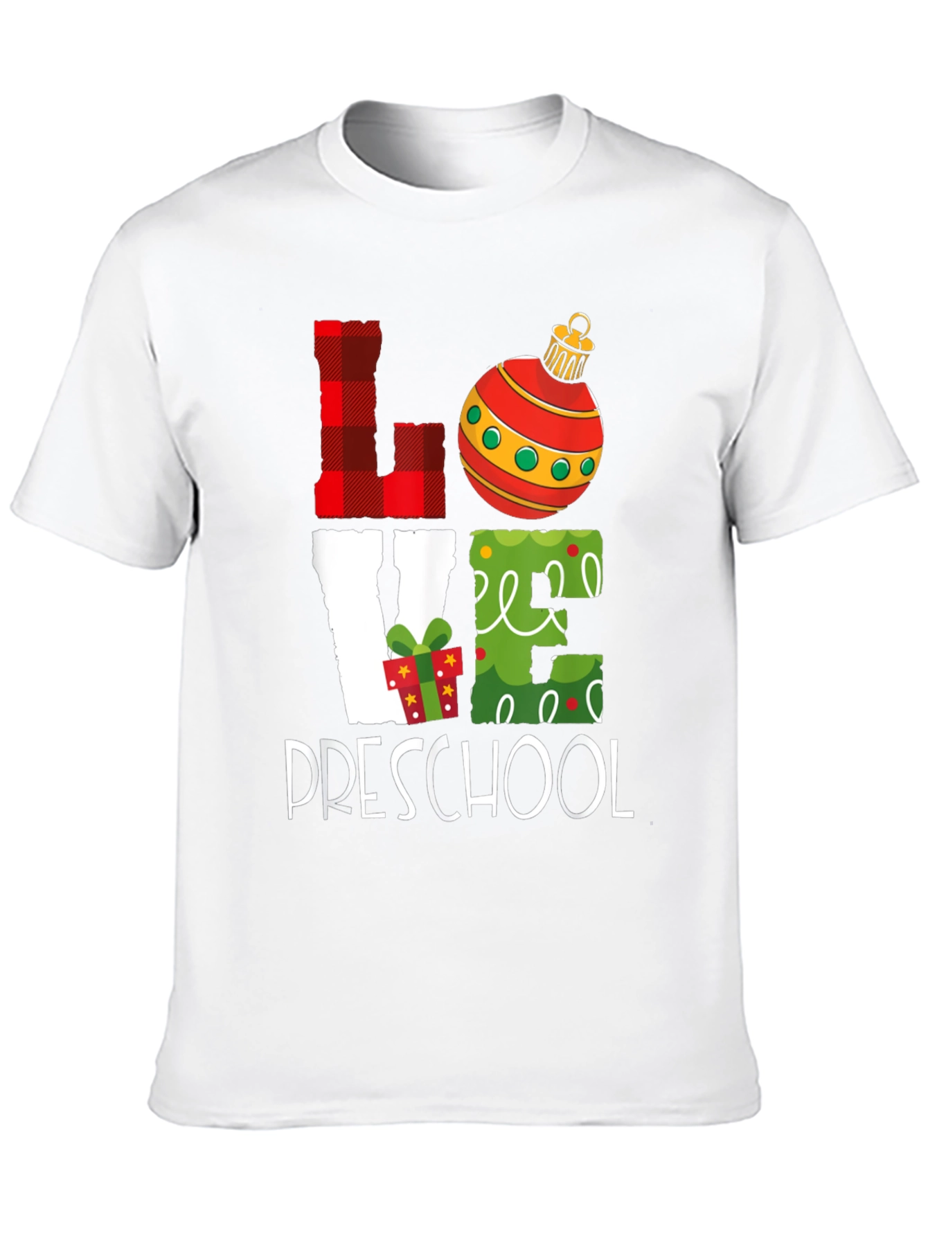 Love Preschool Christmas Graphic Tee