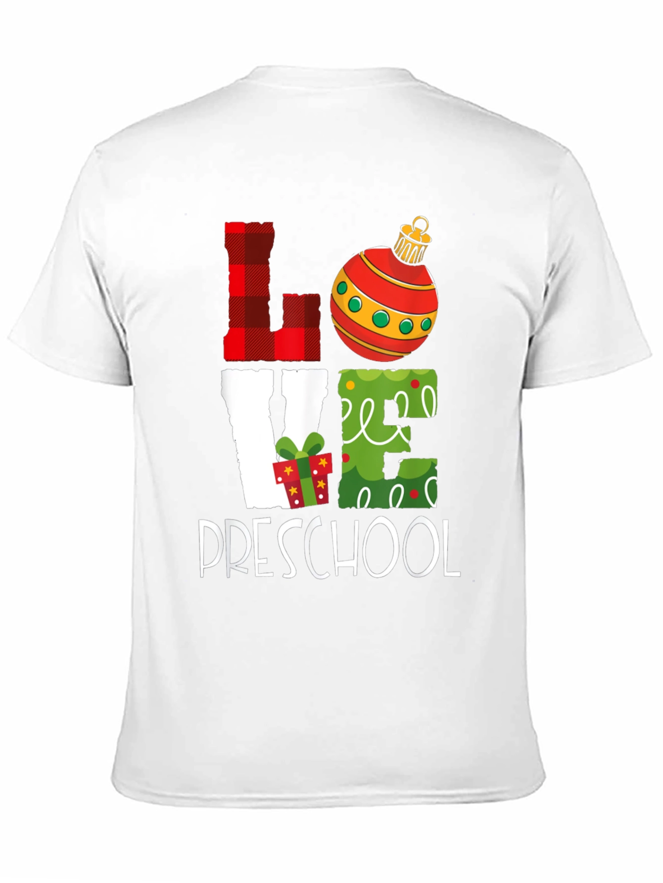 Love Preschool Christmas Graphic Tee
