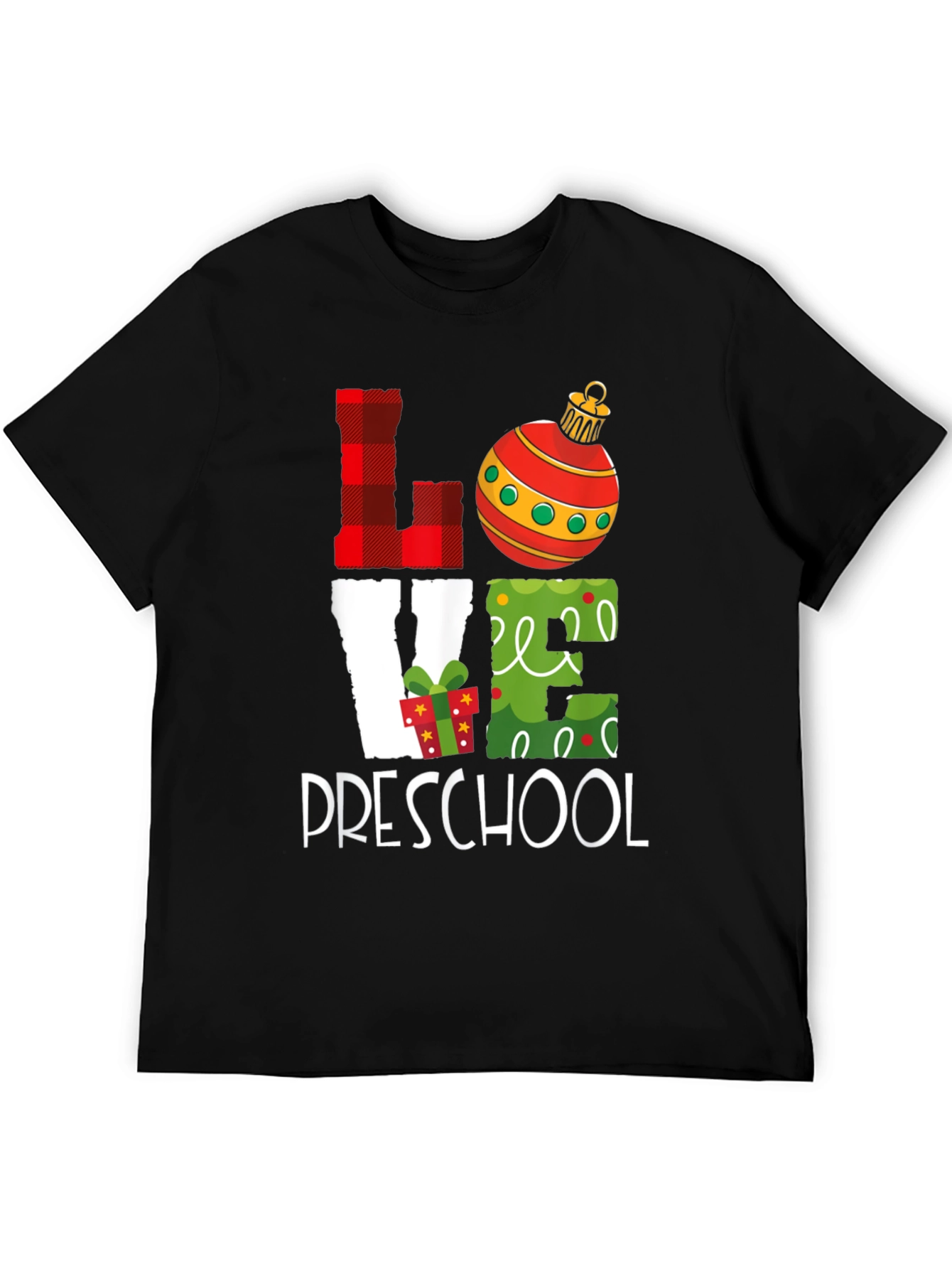 Love Preschool Christmas Graphic Tee