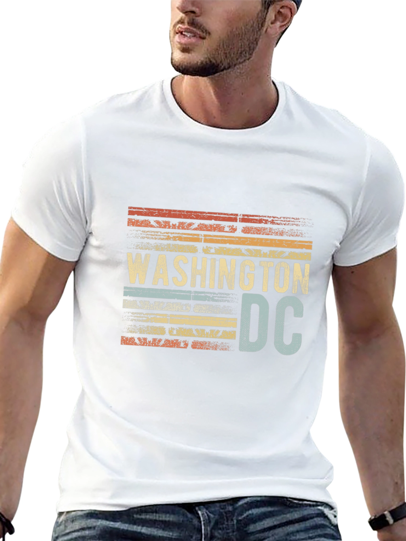 Washington DC Retro Style Graphic Tee