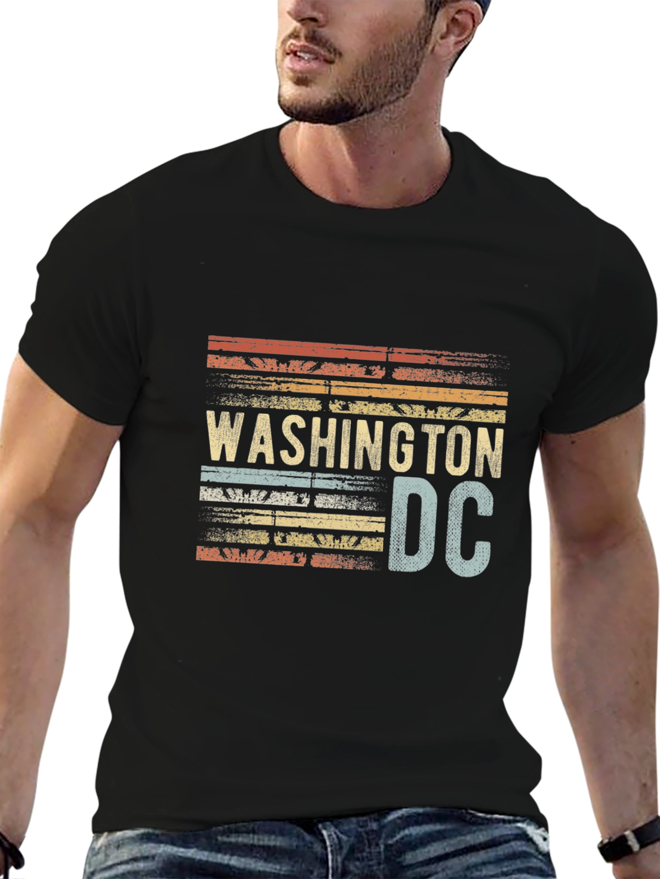 Washington DC Retro Style Graphic Tee