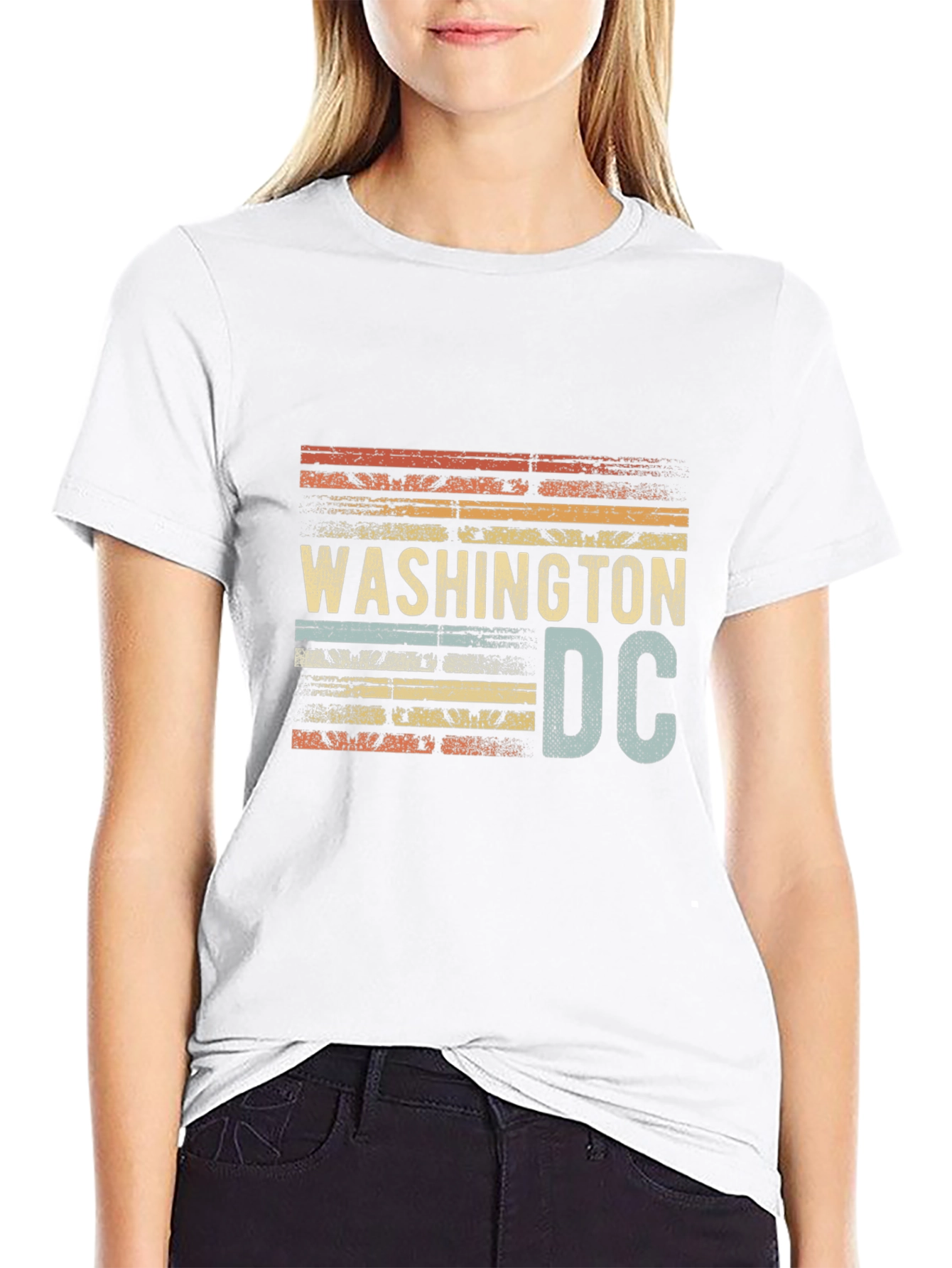 Washington DC Retro Style Graphic Tee