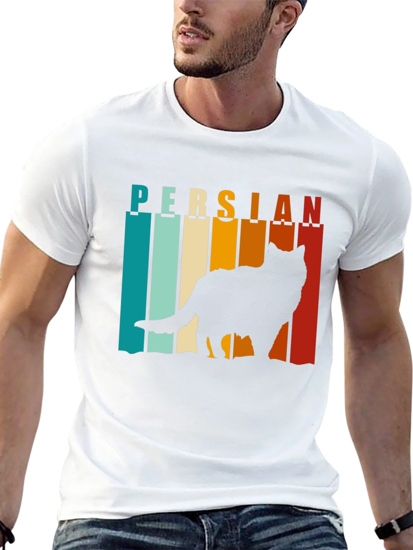 Retro Persian Cat T-Shirt