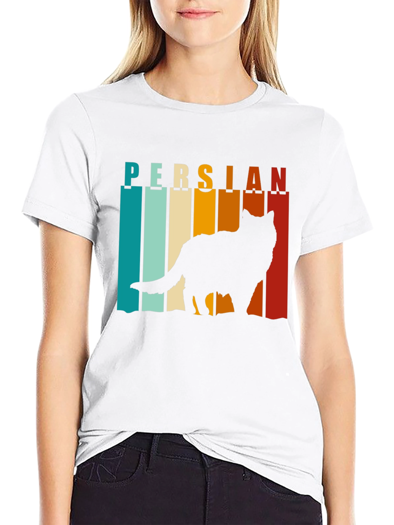 Retro Persian Cat T-Shirt