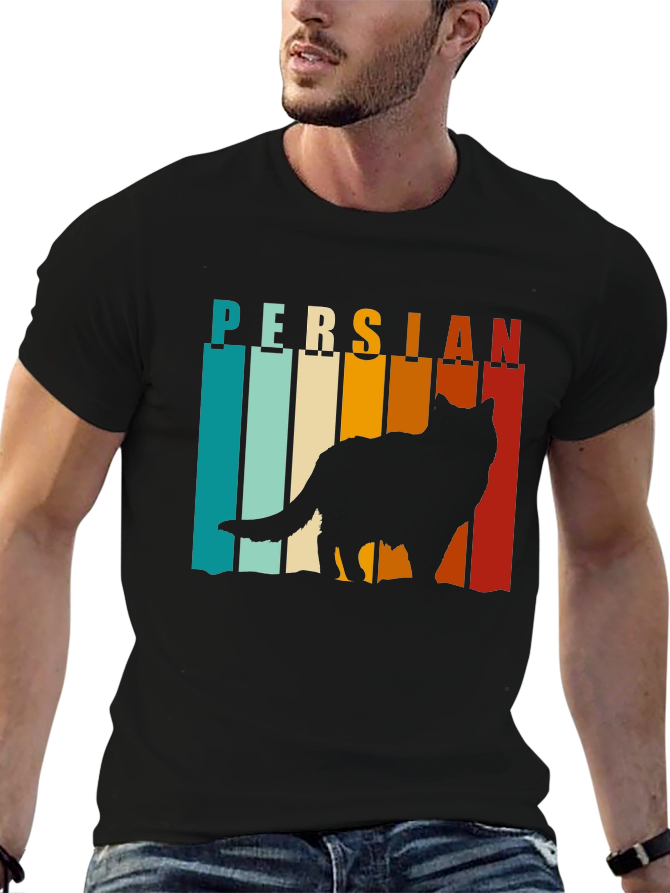 Retro Persian Cat T-Shirt