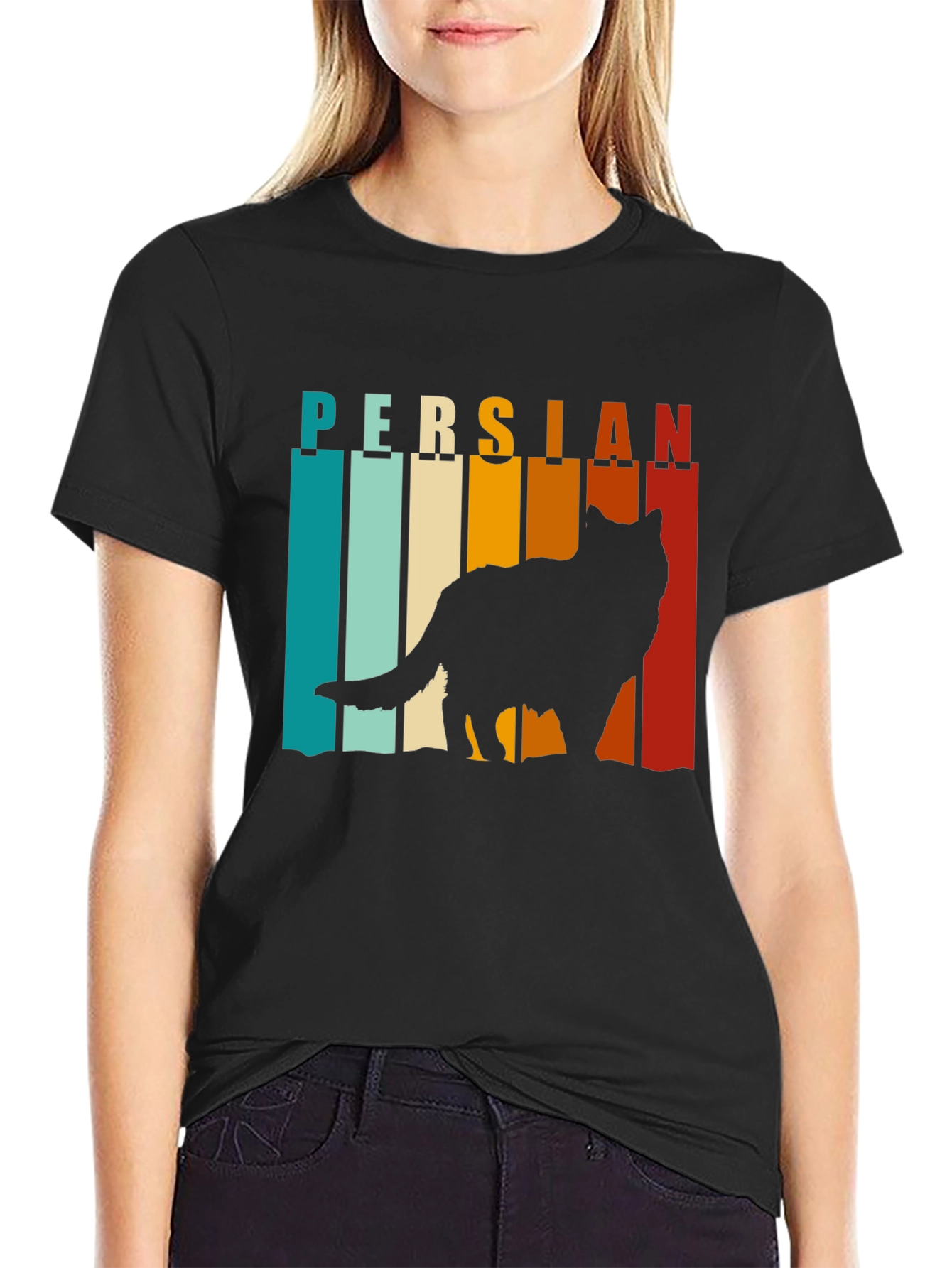 Retro Persian Cat T-Shirt