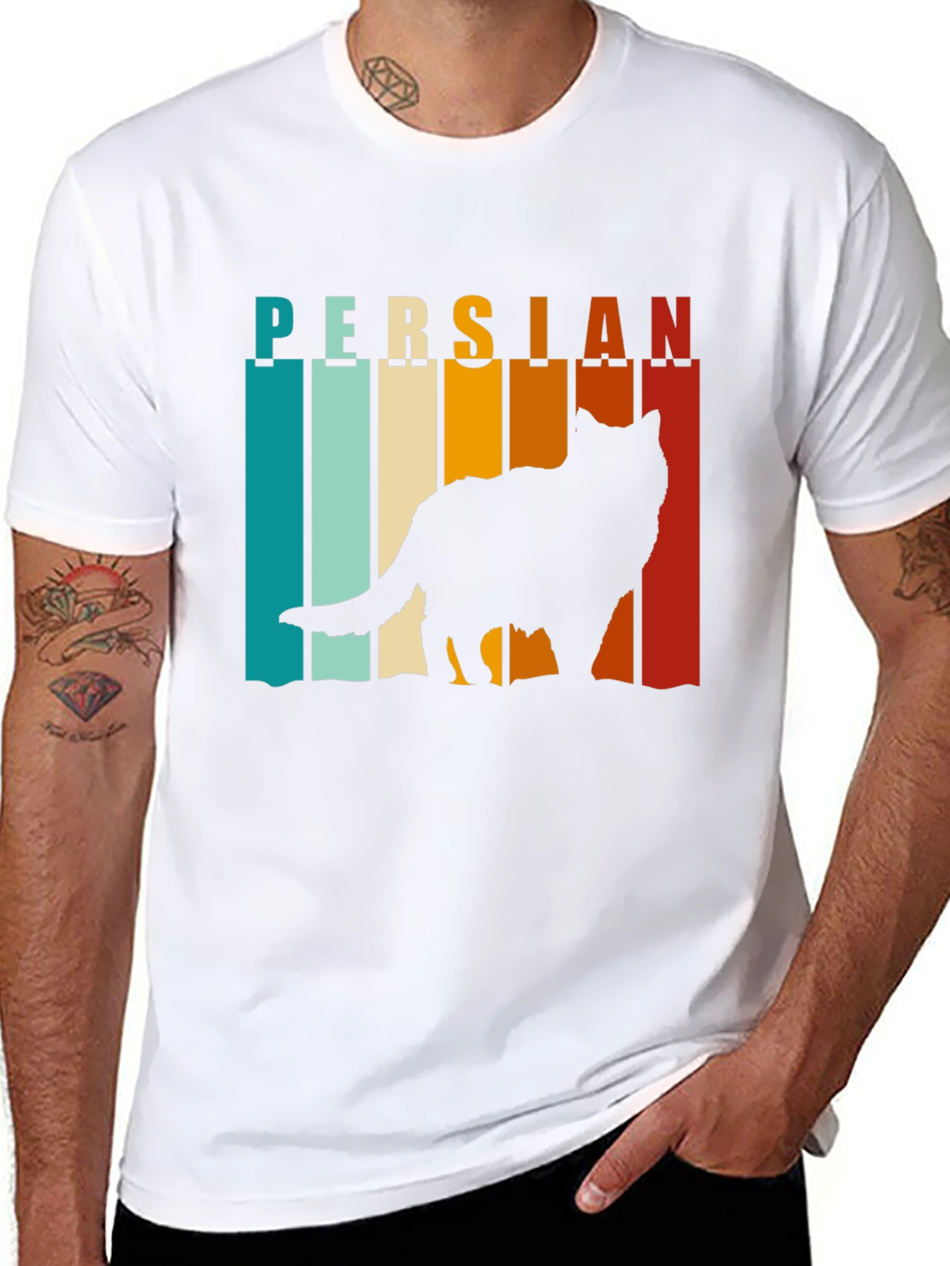 Retro Persian Cat T-Shirt