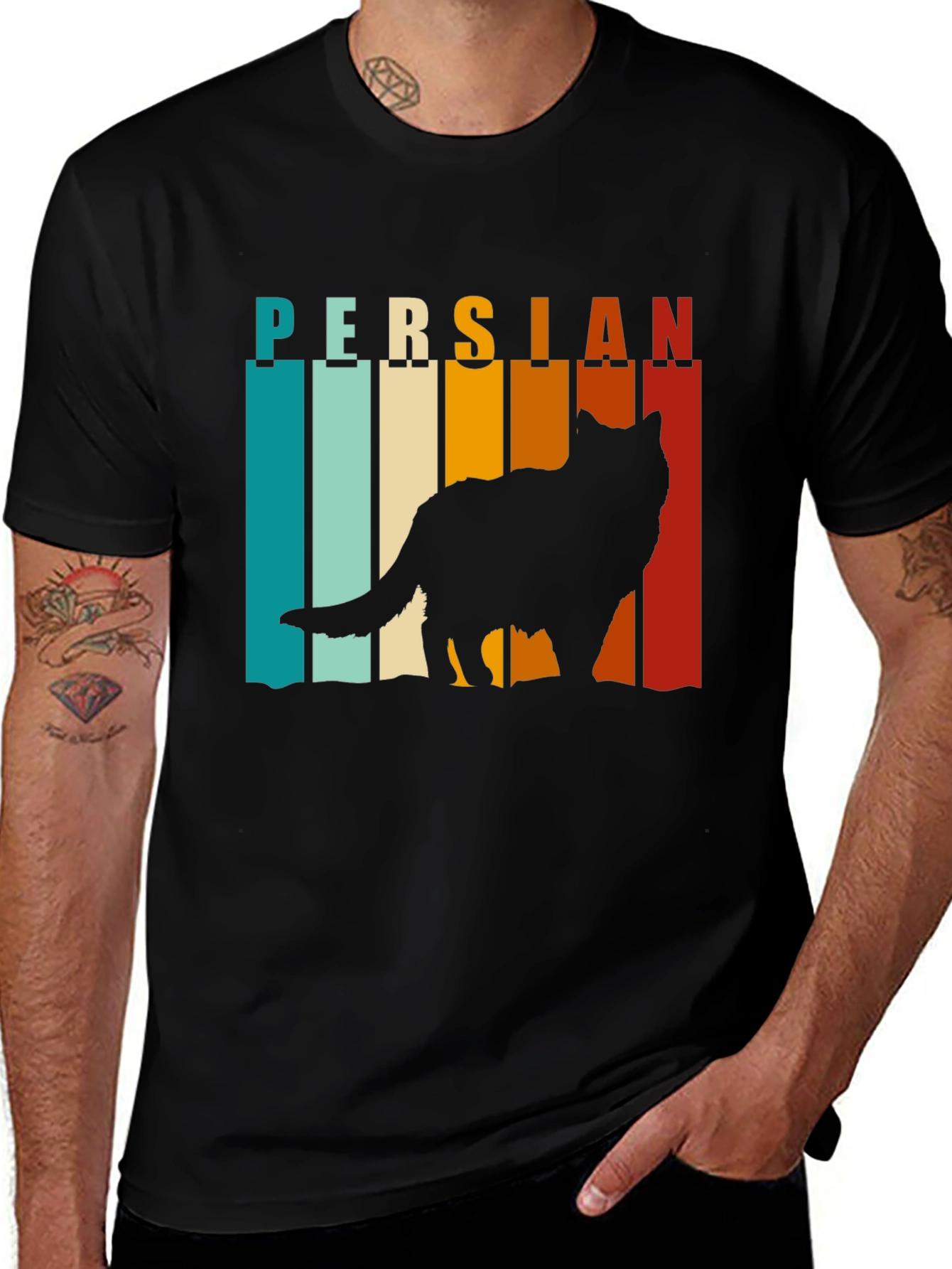 Retro Persian Cat T-Shirt