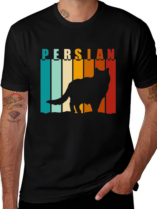 Retro Persian Cat T-Shirt