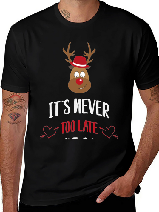 Funny Christmas Reindeer Graphic Tee
