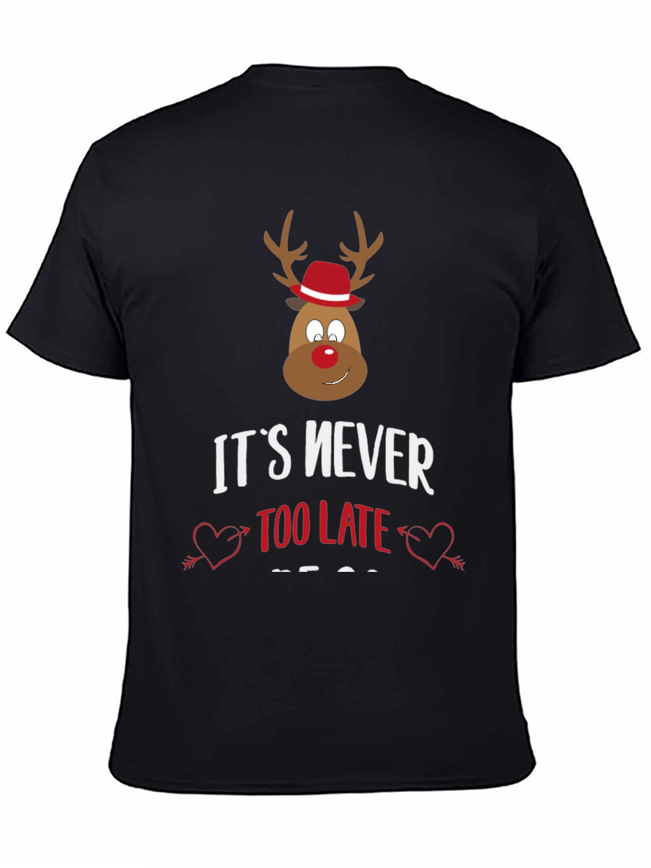 Funny Christmas Reindeer Graphic Tee