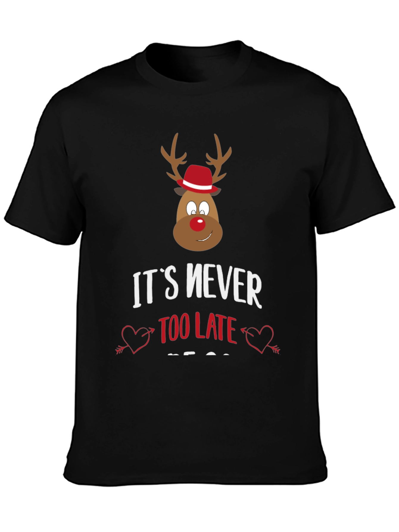 Funny Christmas Reindeer Graphic Tee