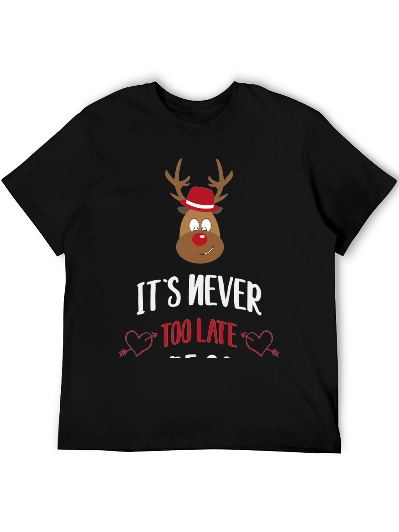 Funny Christmas Reindeer Graphic Tee