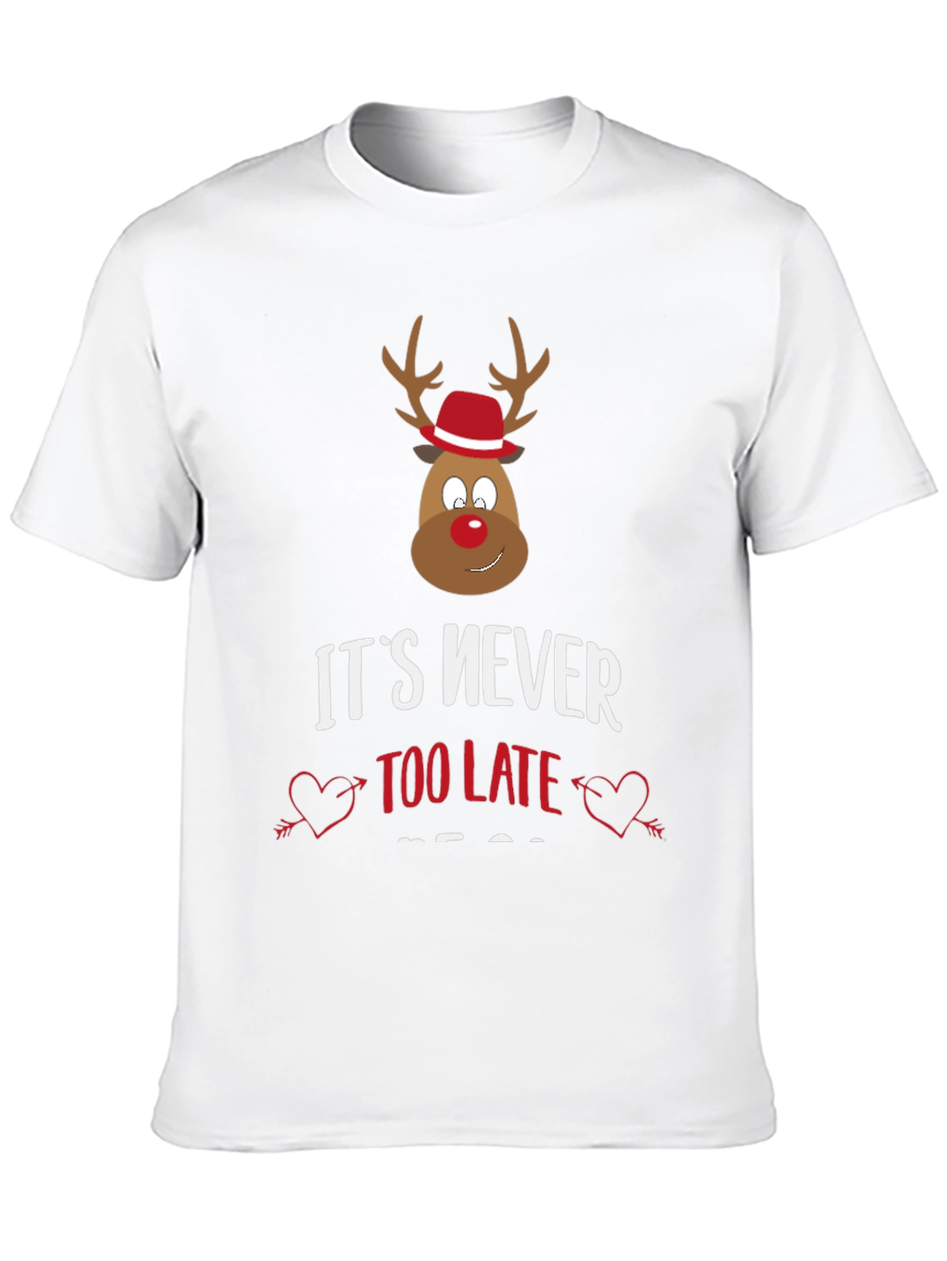 Funny Christmas Reindeer Graphic Tee