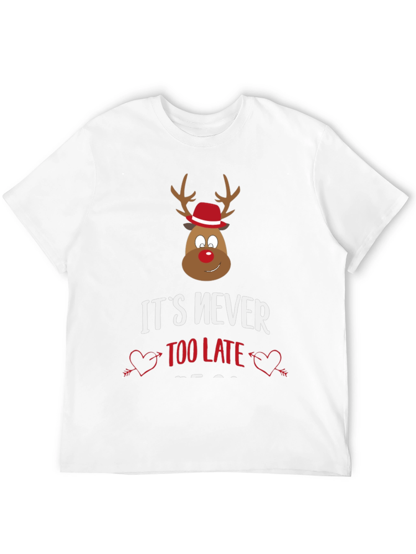 Funny Christmas Reindeer Graphic Tee