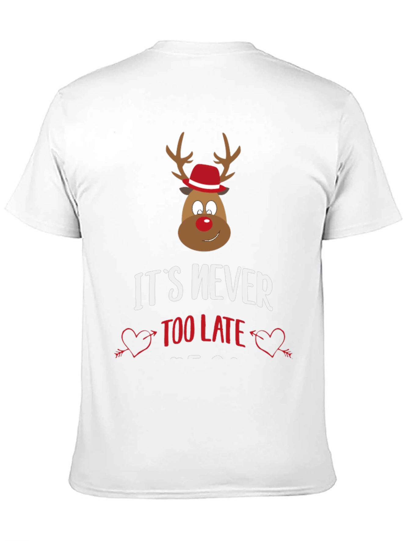 Funny Christmas Reindeer Graphic Tee