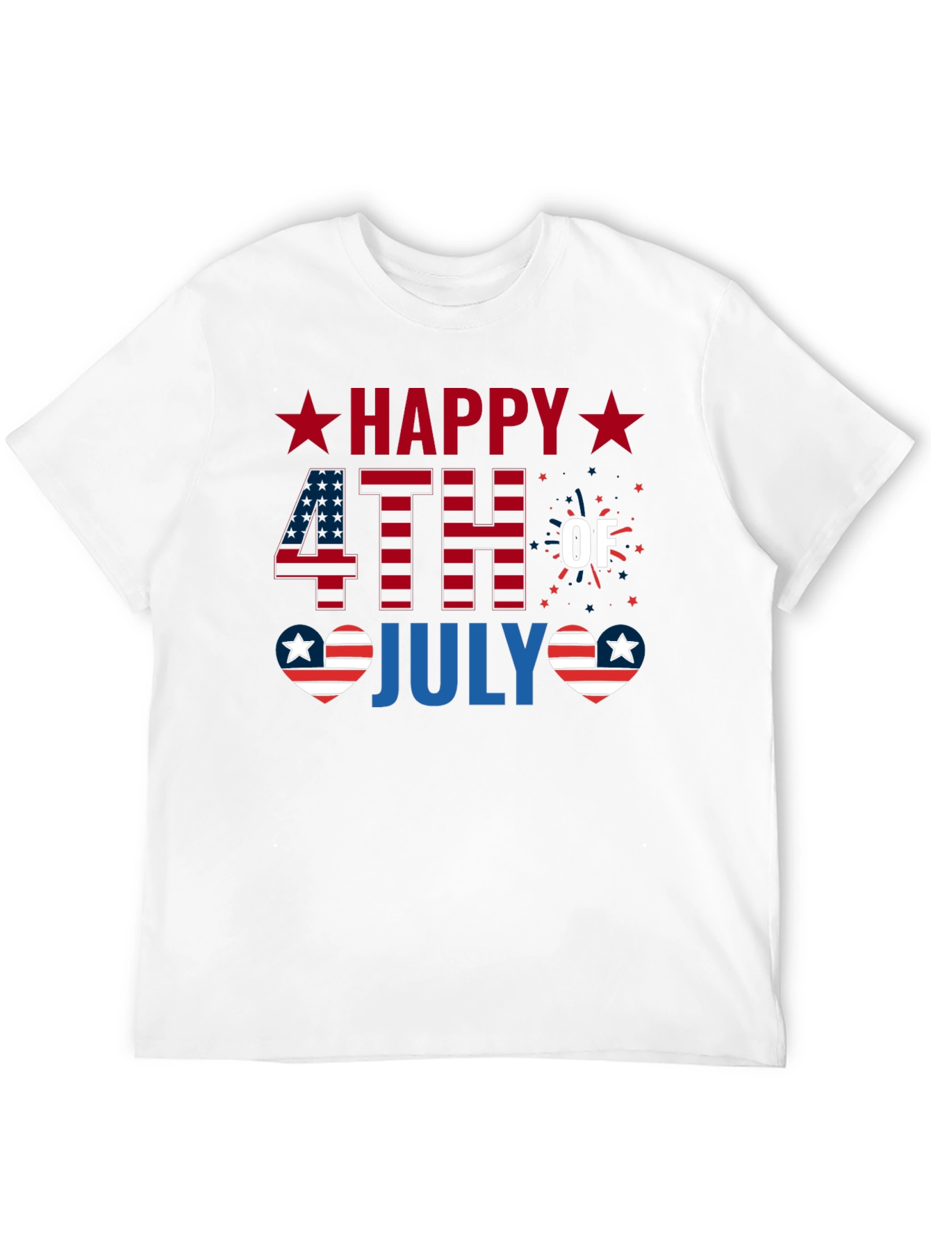 Happy 4th of July Patriotic Graphic T-Shirt