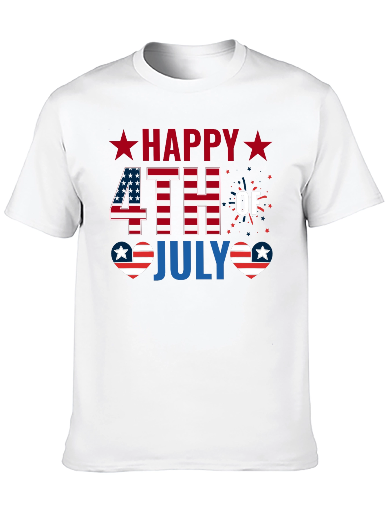 Happy 4th of July Patriotic Graphic T-Shirt