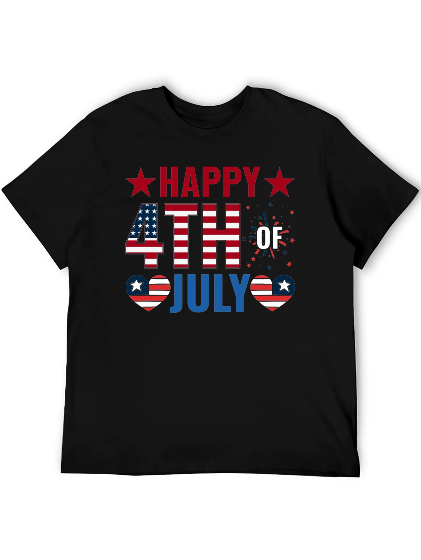 Happy 4th of July Patriotic Graphic T-Shirt