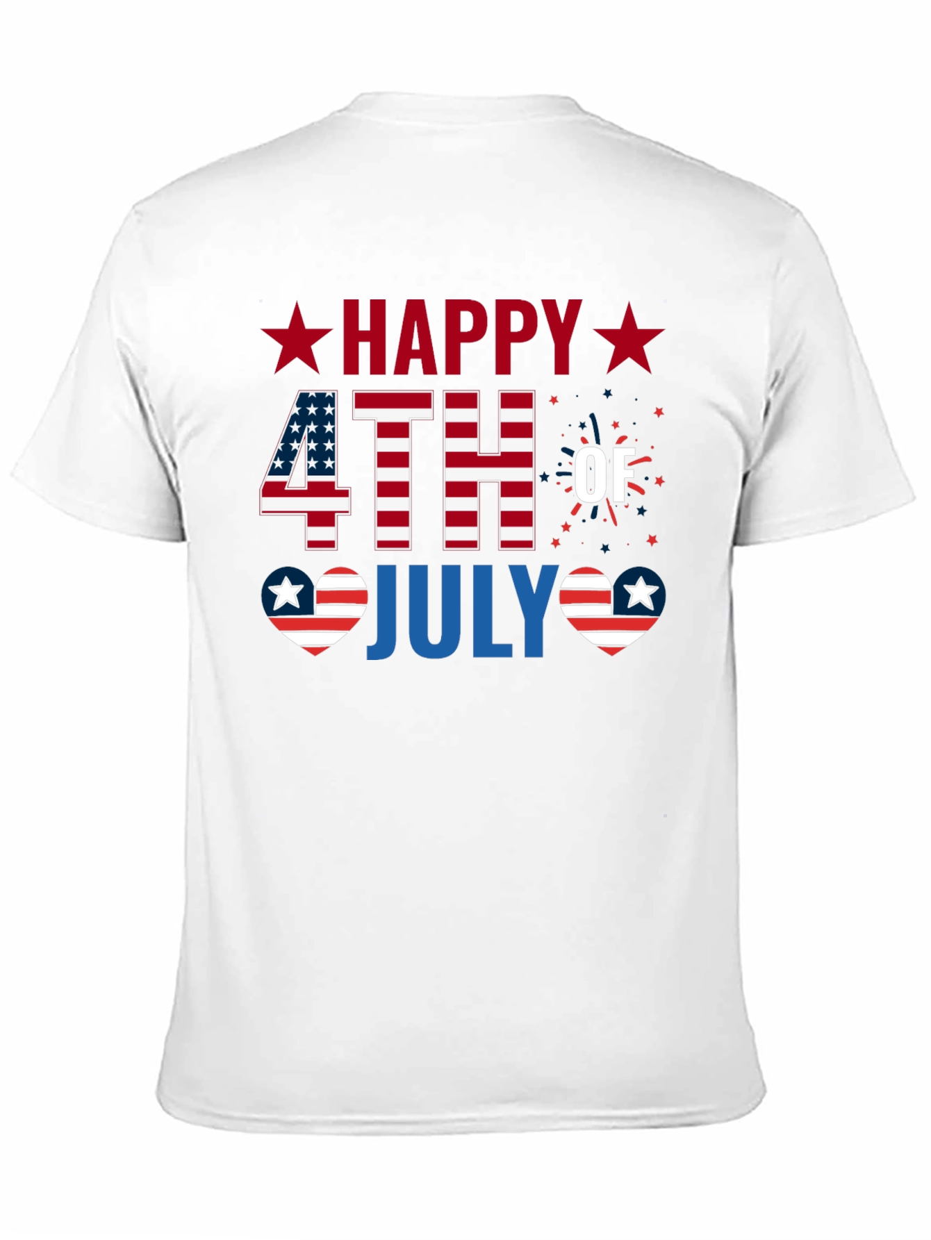 Happy 4th of July Patriotic Graphic T-Shirt