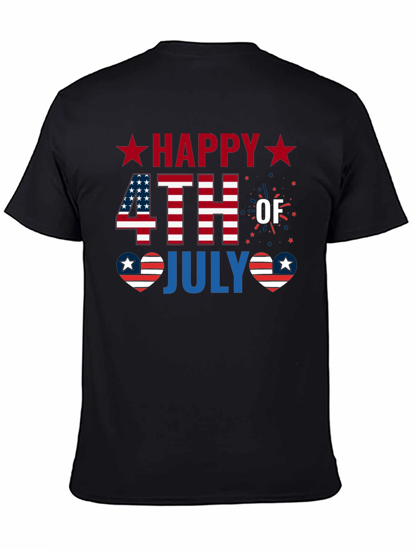 Happy 4th of July Patriotic Graphic T-Shirt