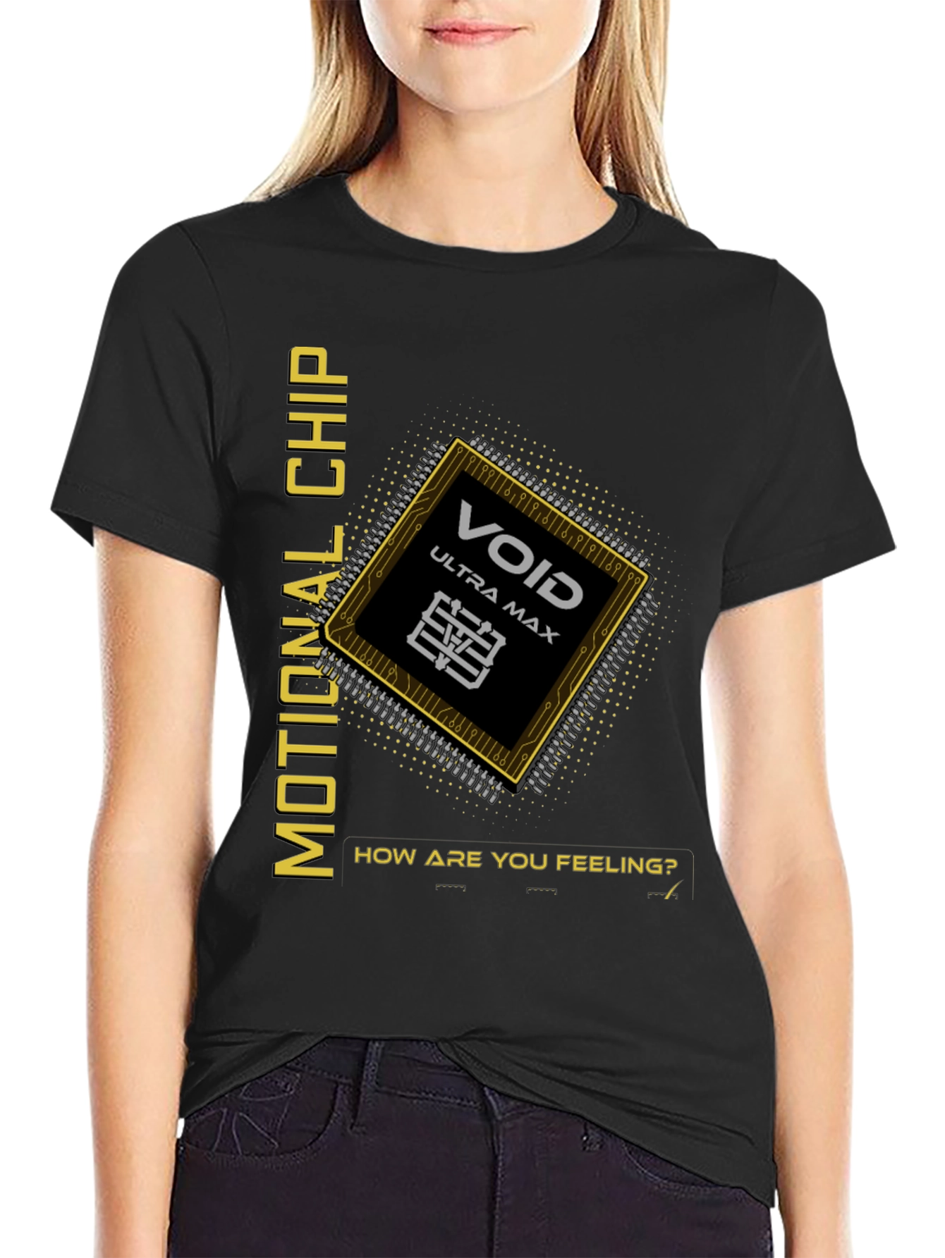 Emotional Chip Graphic T-Shirt - Void Ultra Max
