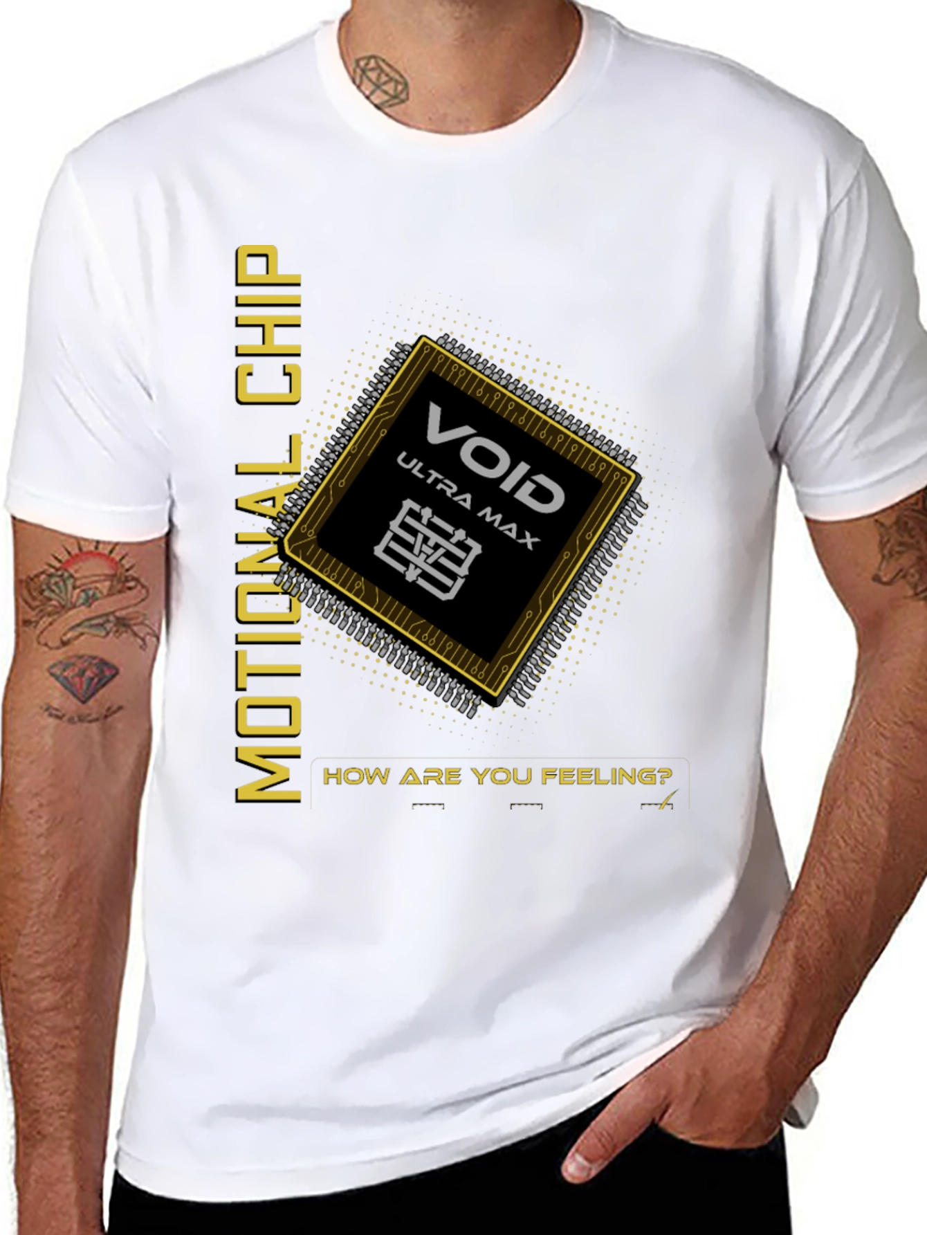Emotional Chip Graphic T-Shirt - Void Ultra Max
