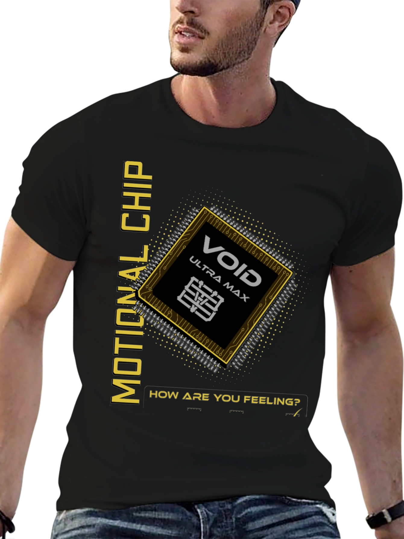 Emotional Chip Graphic T-Shirt - Void Ultra Max