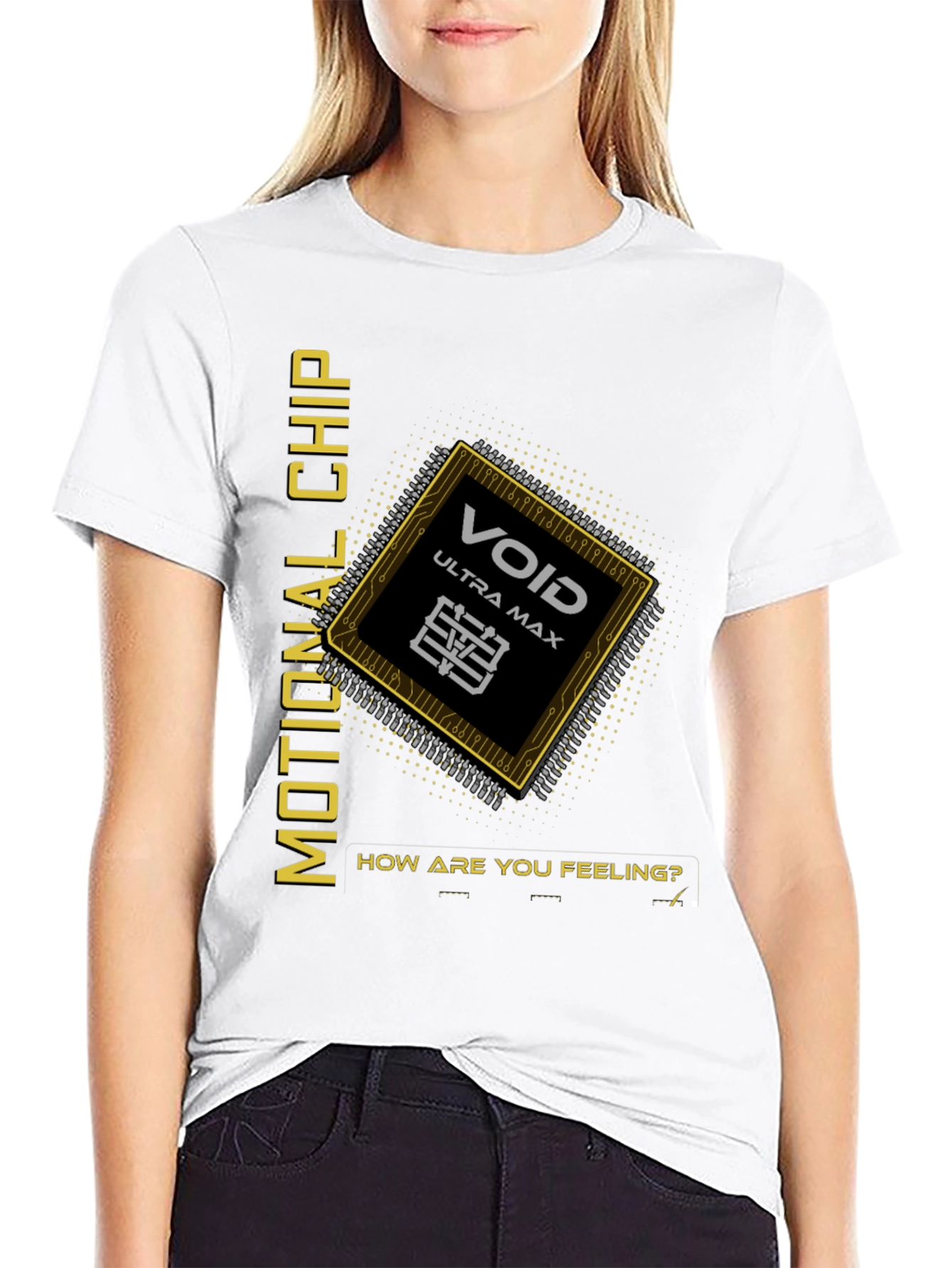 Emotional Chip Graphic T-Shirt - Void Ultra Max